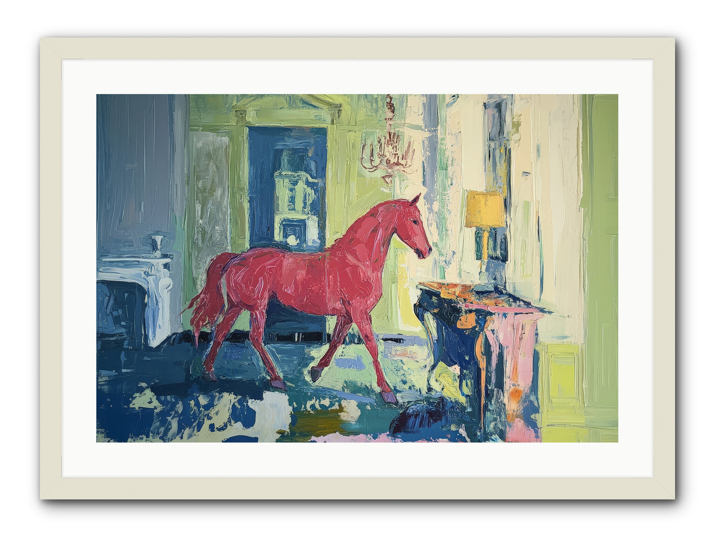 Crimson Tales -- Framed Print - White 30x20