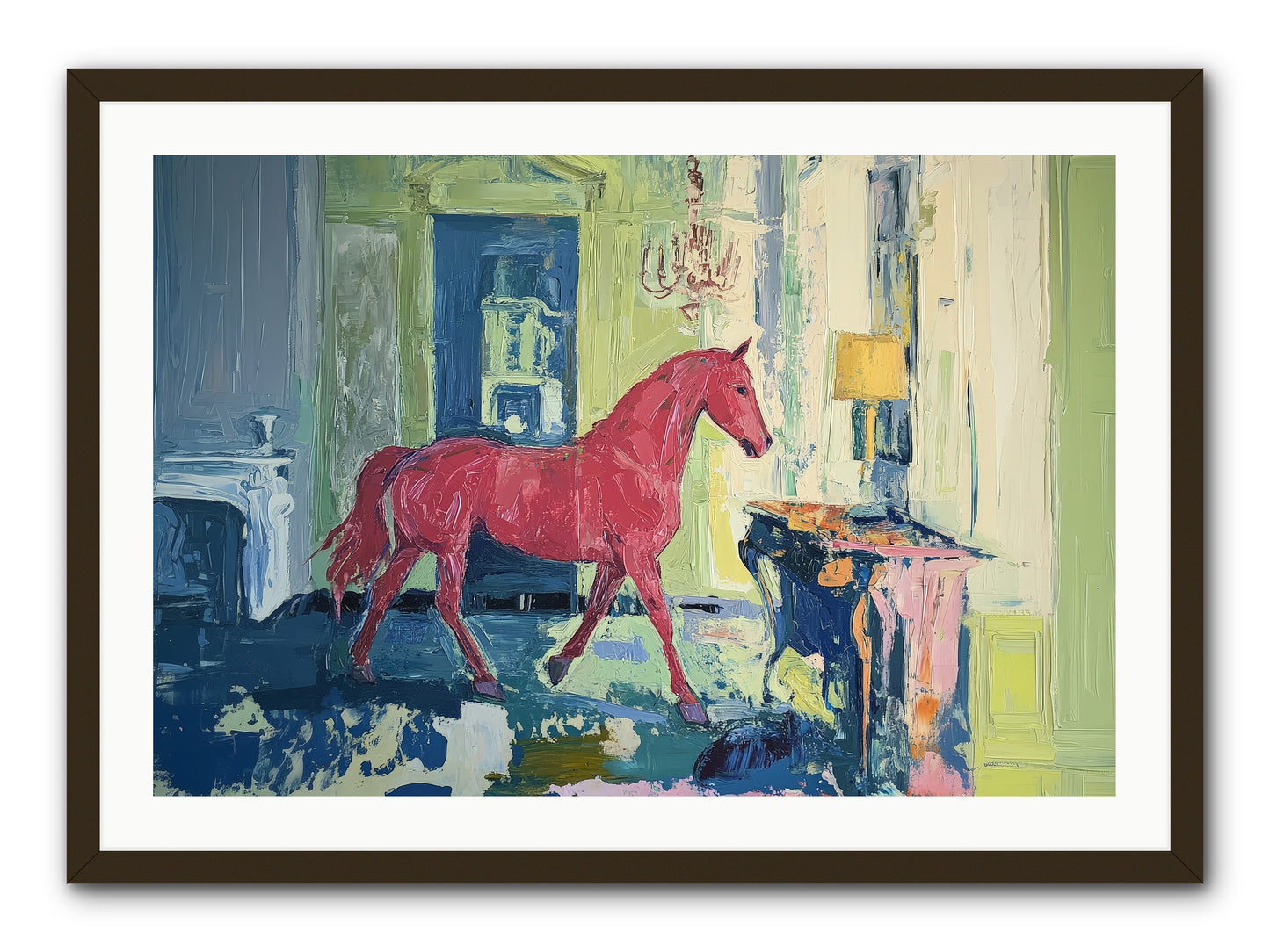 Crimson Tales -- Framed Print - Black 36x24