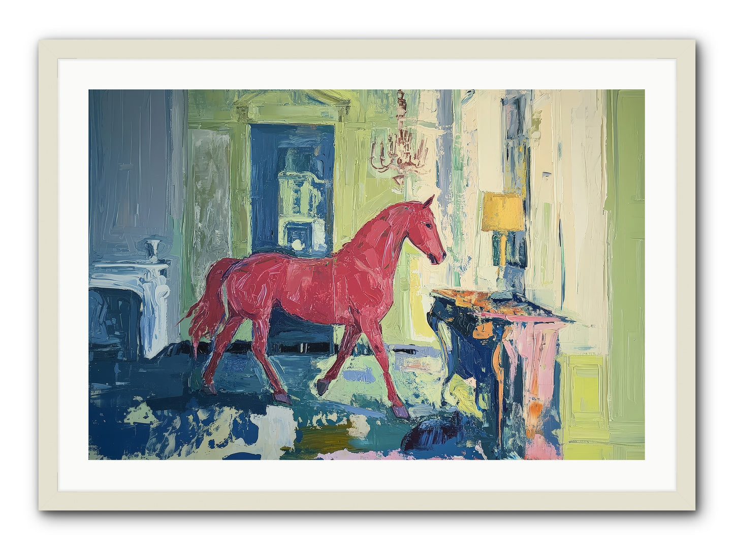 Crimson Tales -- Framed Print - White 36x24