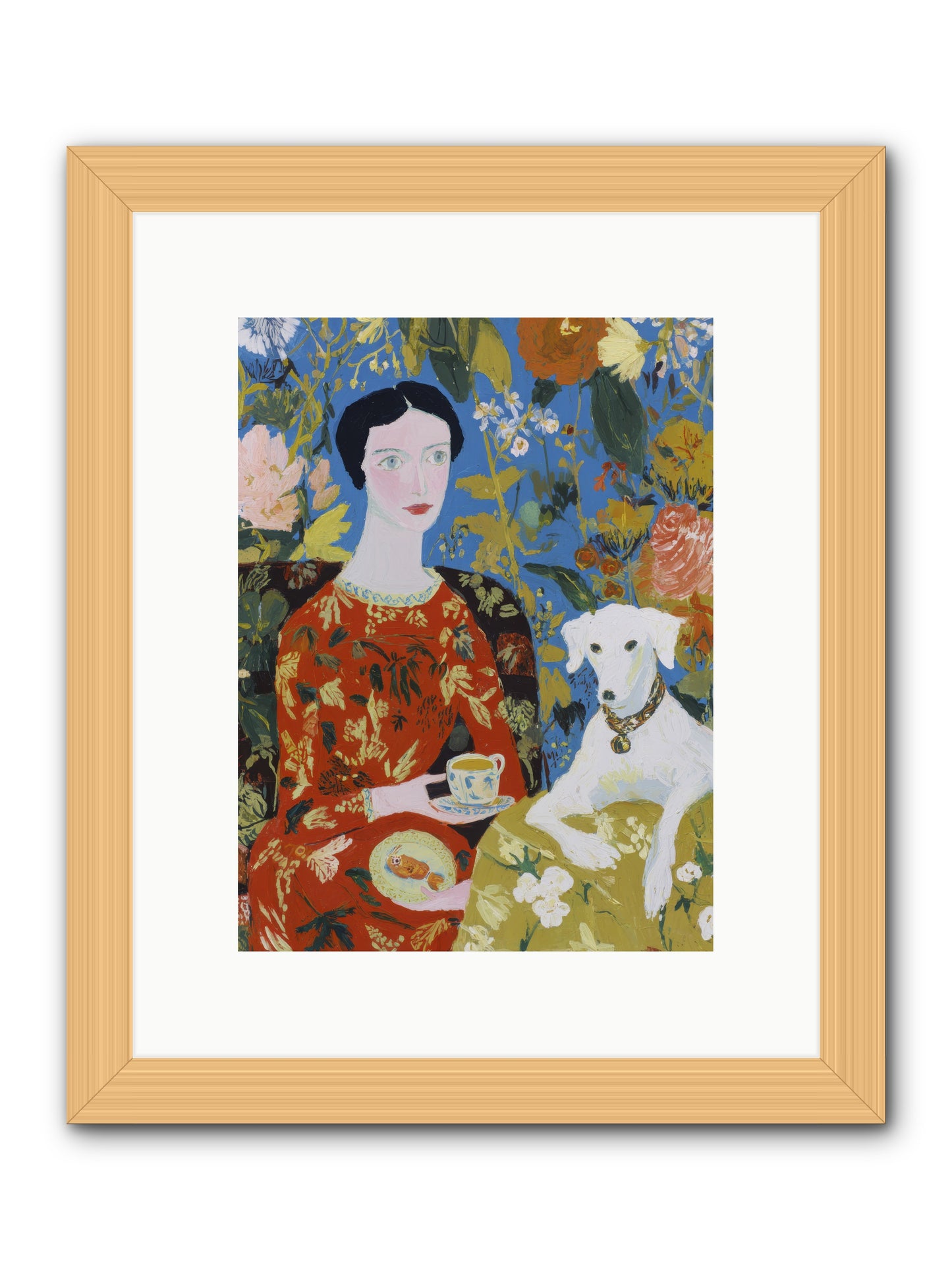 Crimson Toast Chronicles-REZ -- Framed Print - Natural 9x12