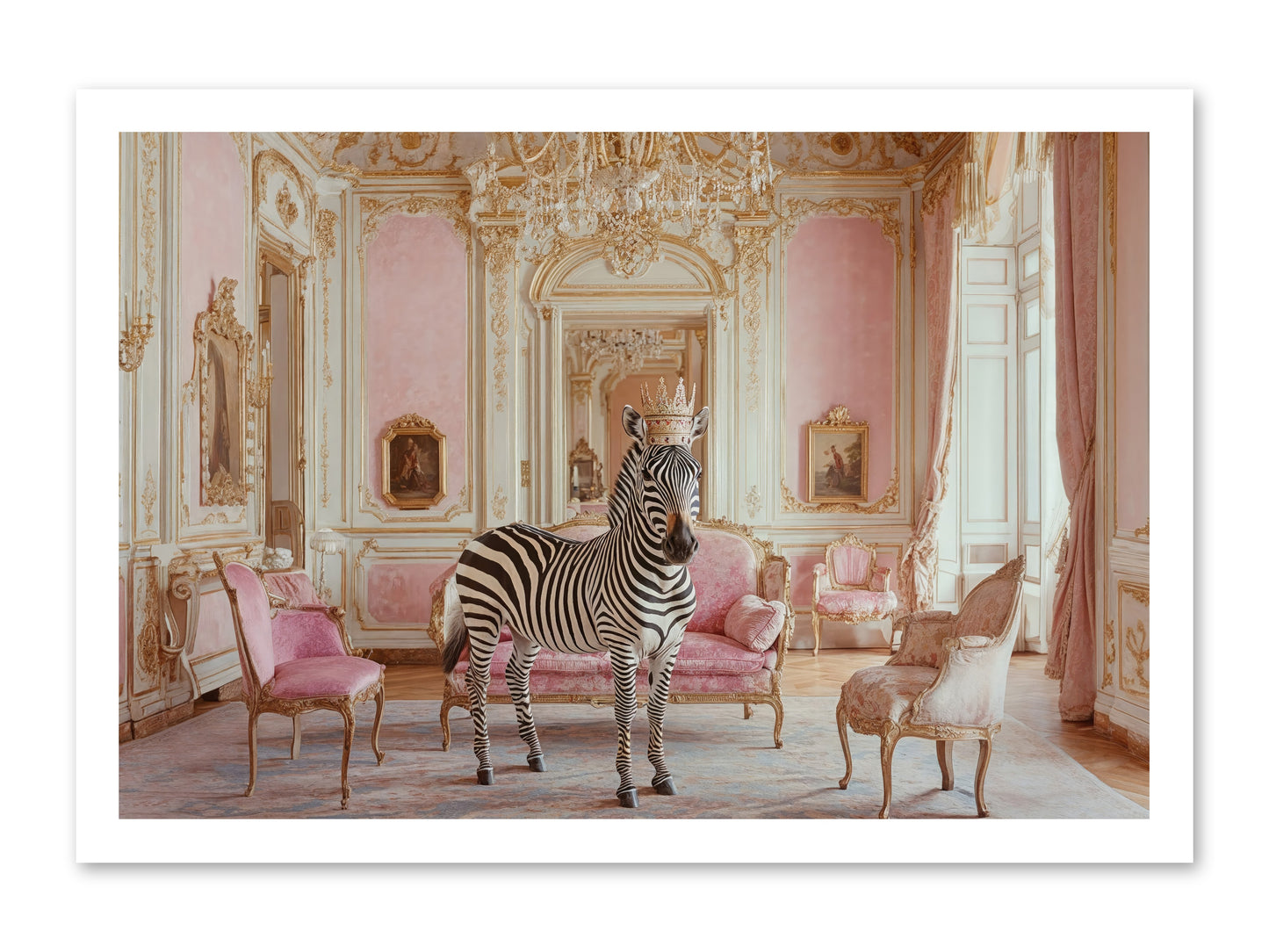 Croquet on the Lawn -- Loose Canvas Print 24x16