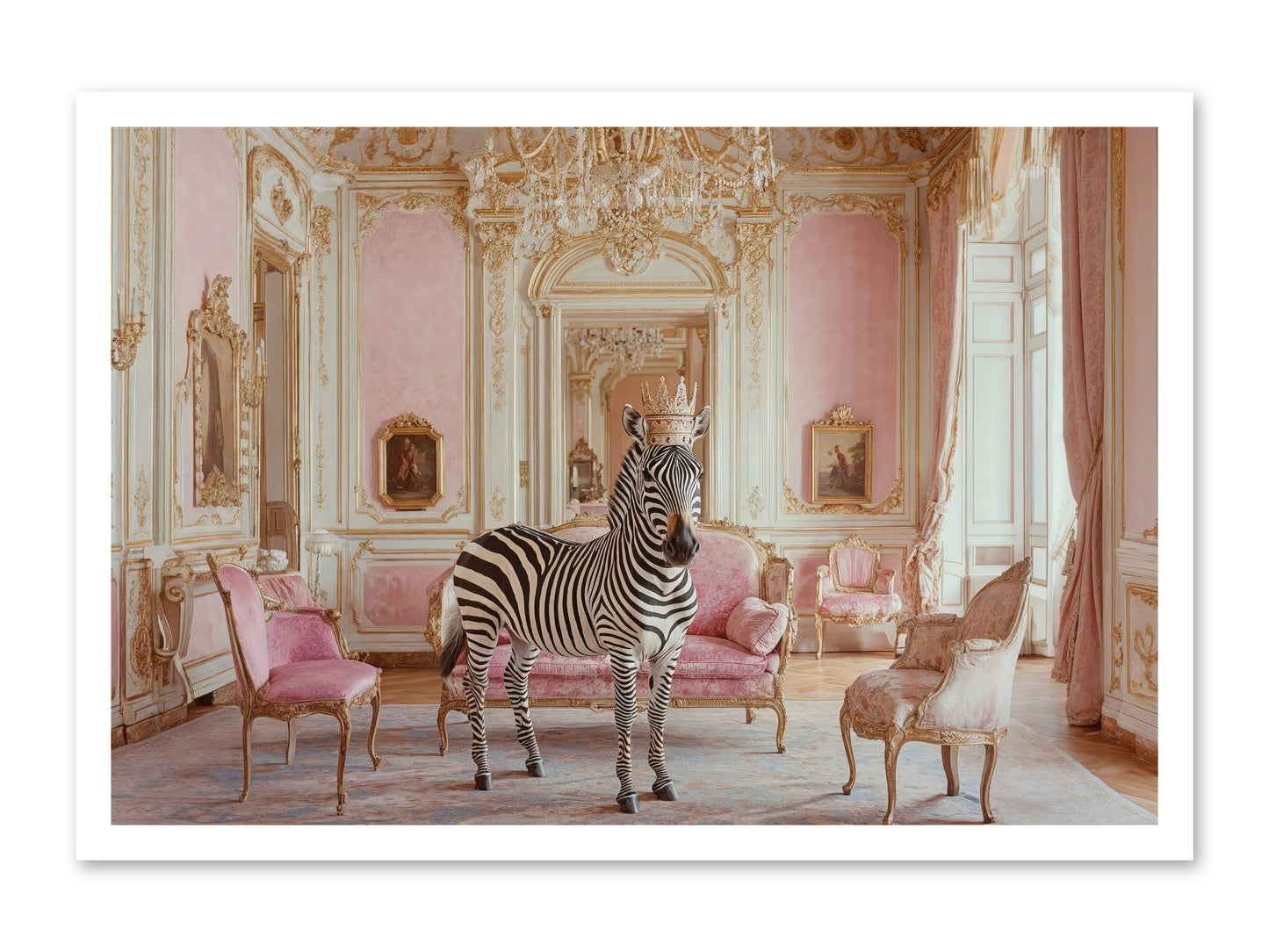 Croquet on the Lawn -- Paper Print 30x20