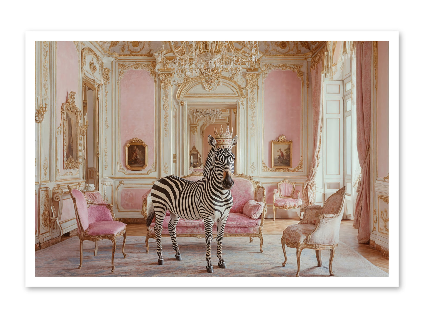 Croquet on the Lawn -- Paper Print 36x24