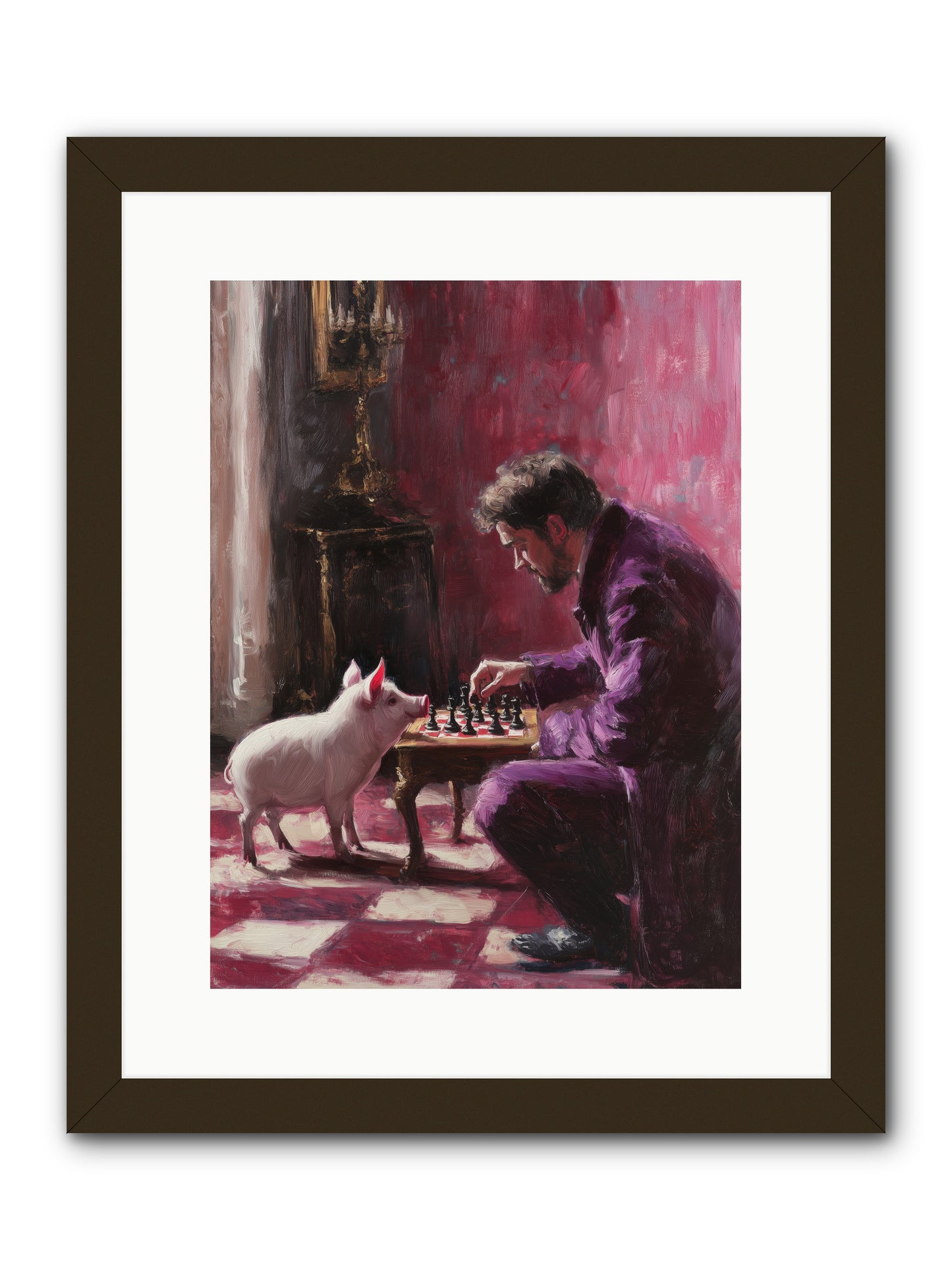 Crown Prince Of Truffles -- Framed Print - Black 12x16