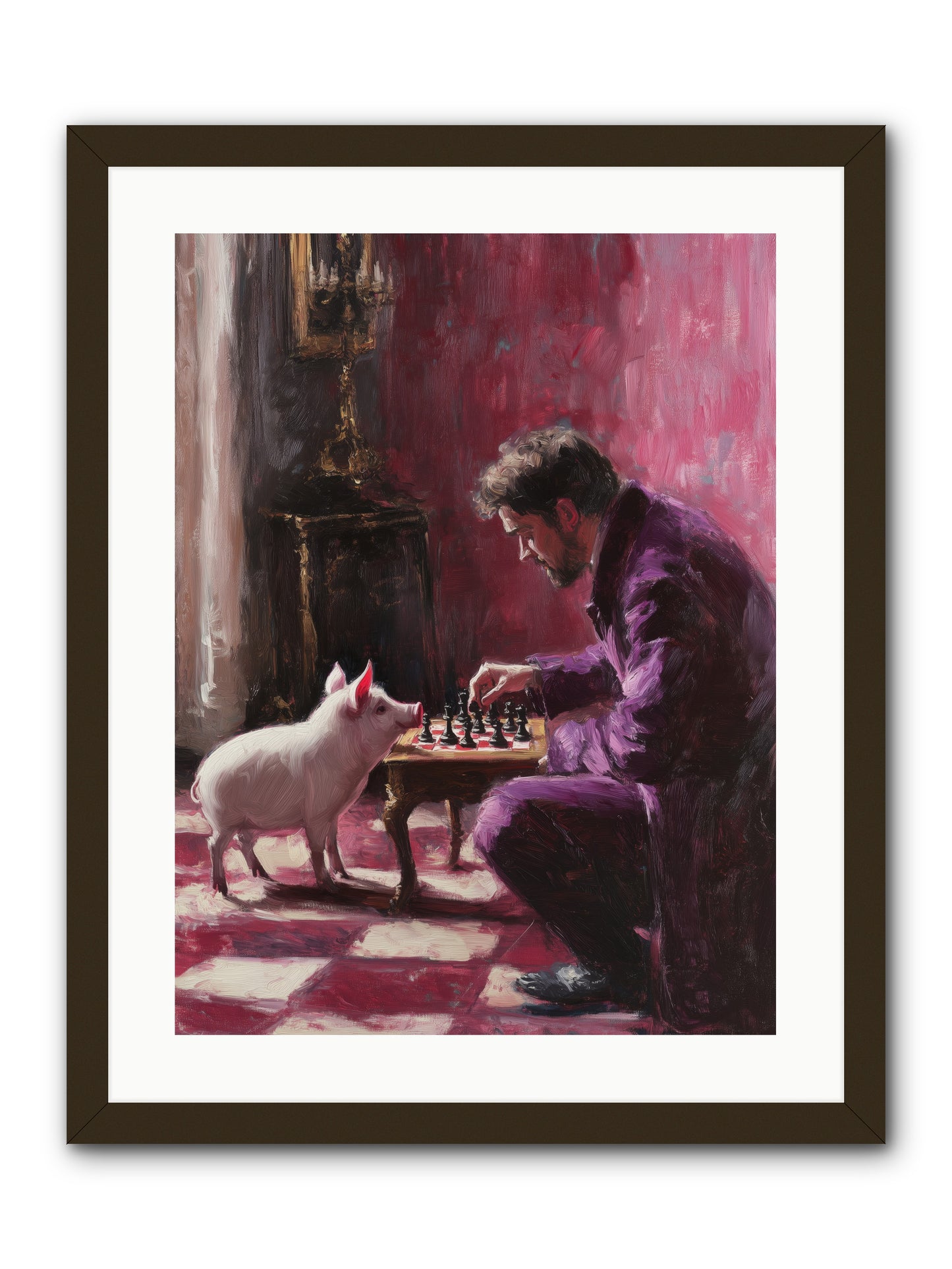 Crown Prince Of Truffles -- Framed Print - Black 18x24