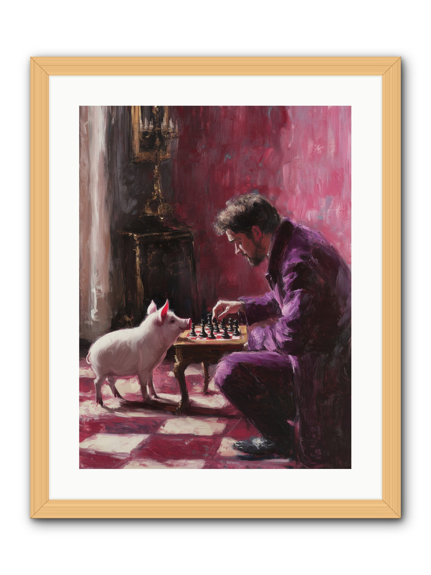 Crown Prince Of Truffles -- Framed Print - Natural 18x24