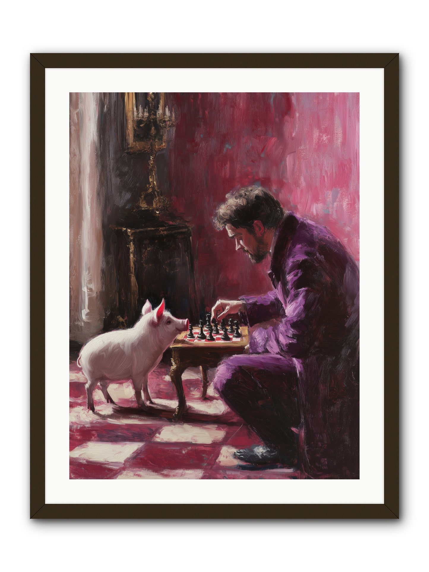 Crown Prince Of Truffles -- Framed Print - Black 24x32