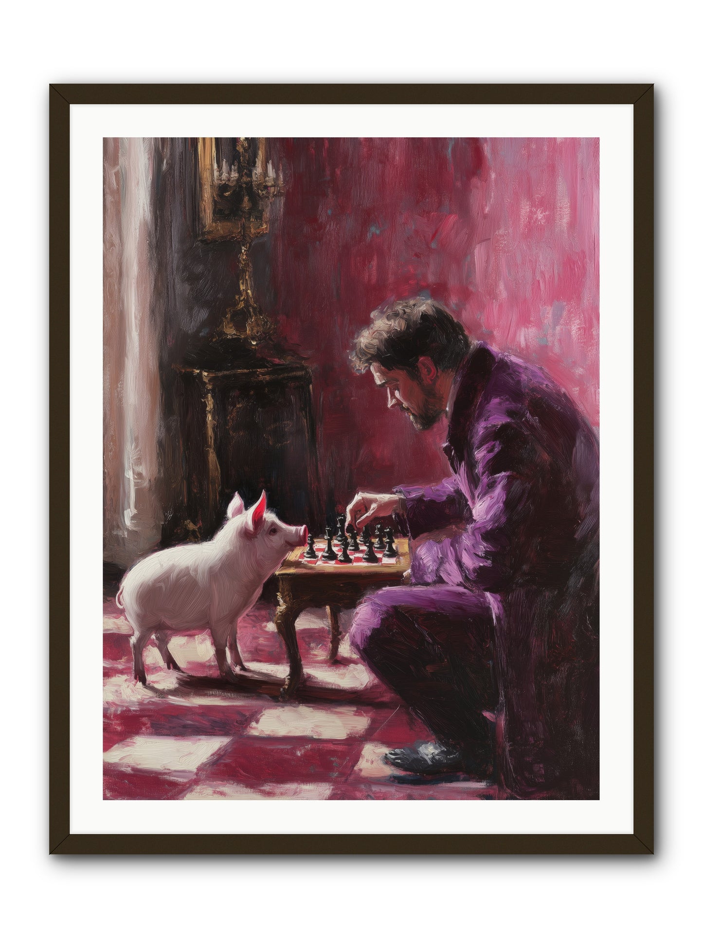Crown Prince Of Truffles -- Framed Print - Black 30x40