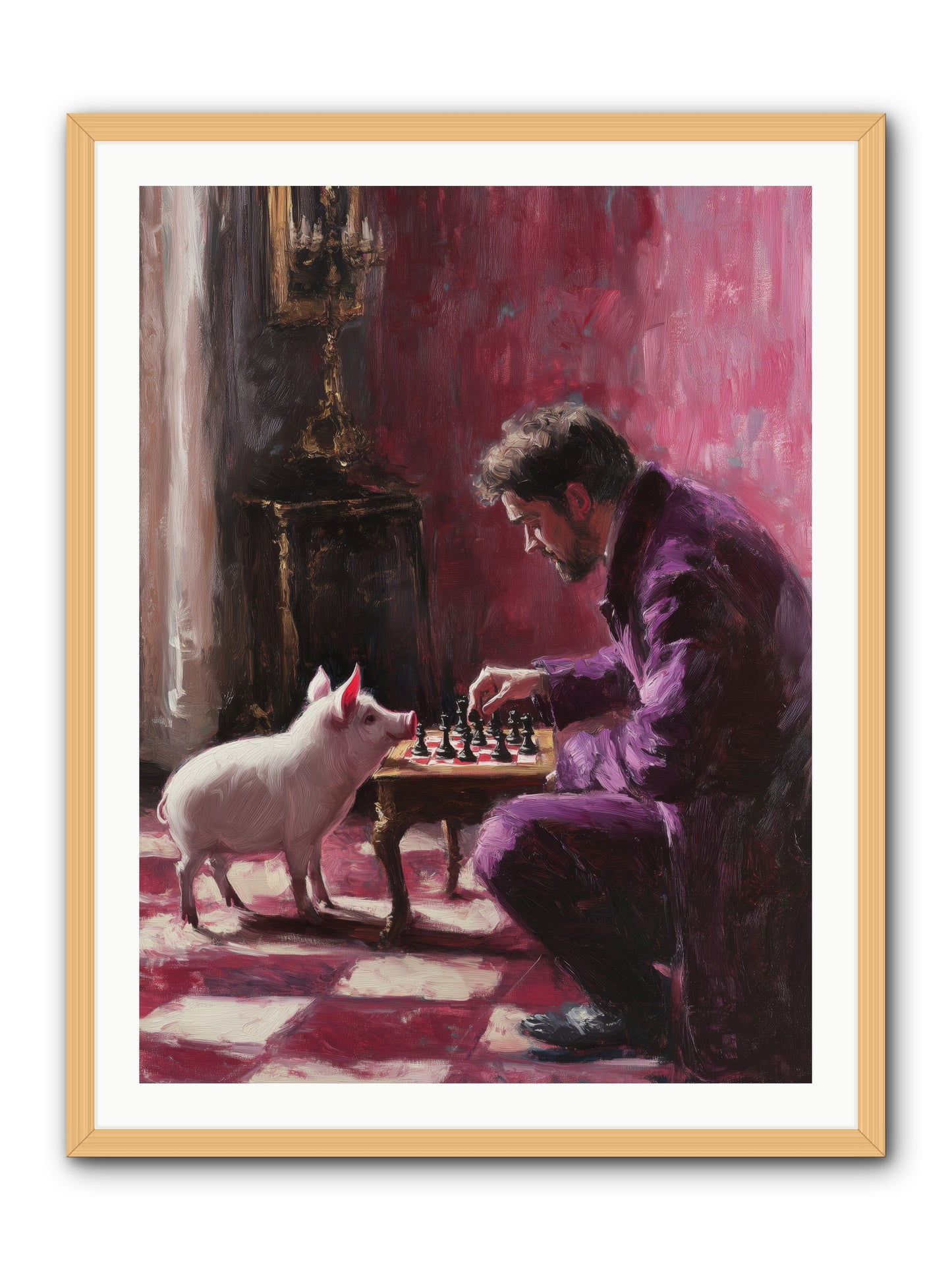 Crown Prince Of Truffles -- Framed Print - Natural 30x40