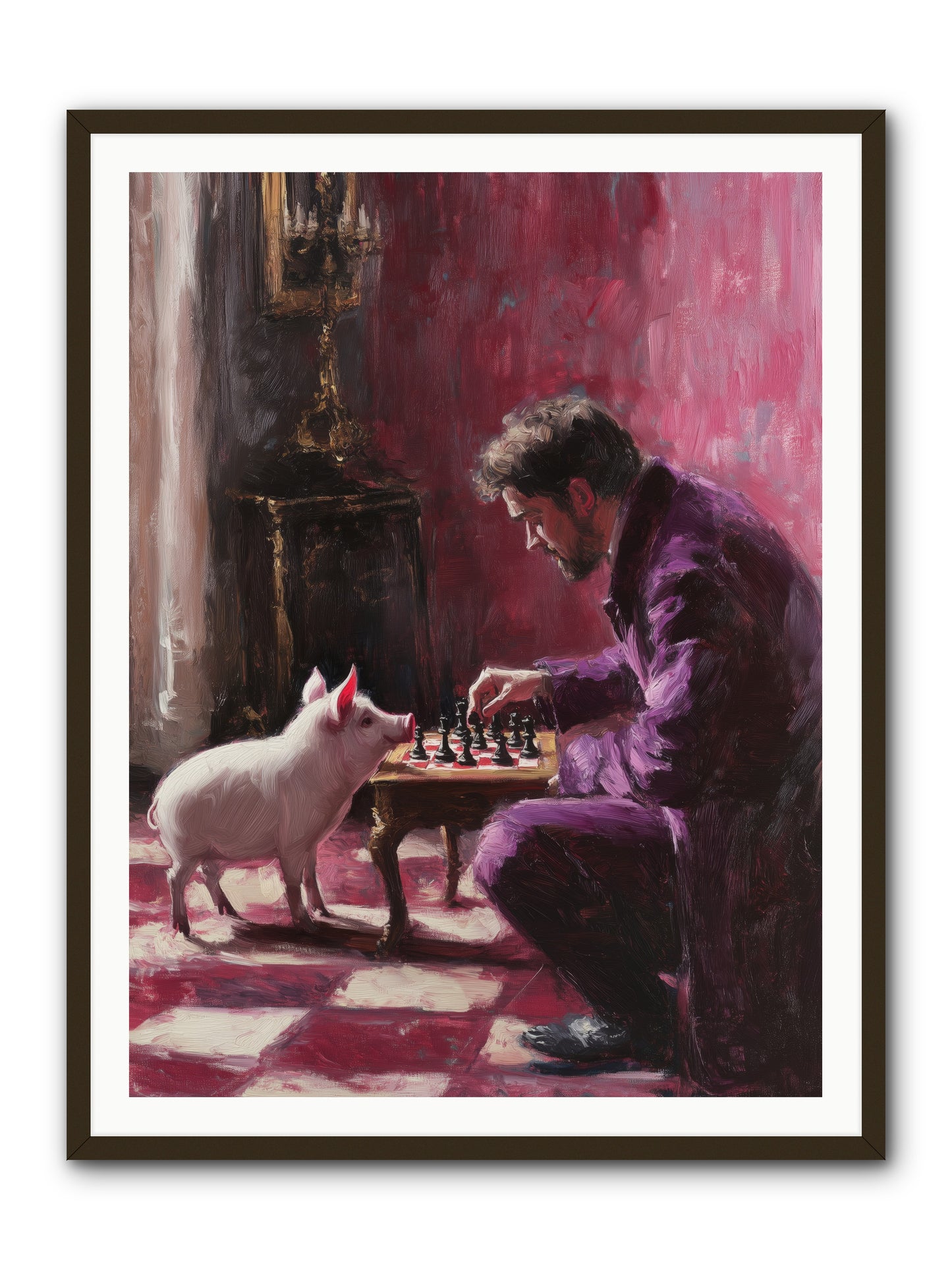 Crown Prince Of Truffles -- Framed Print - Black 36x48