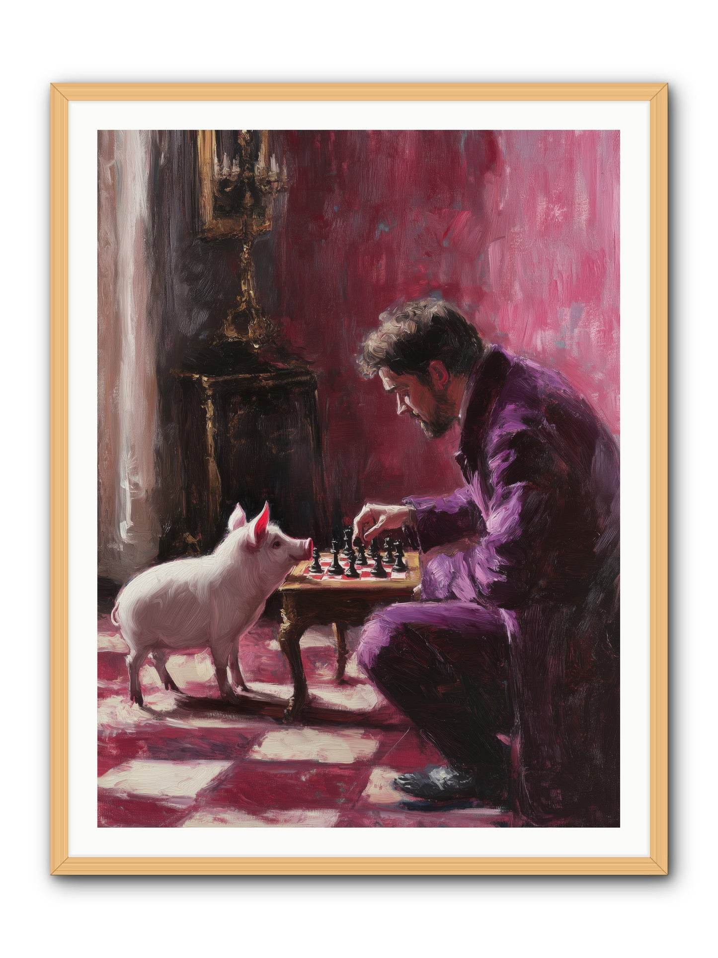 Crown Prince Of Truffles -- Framed Print - Natural 36x48
