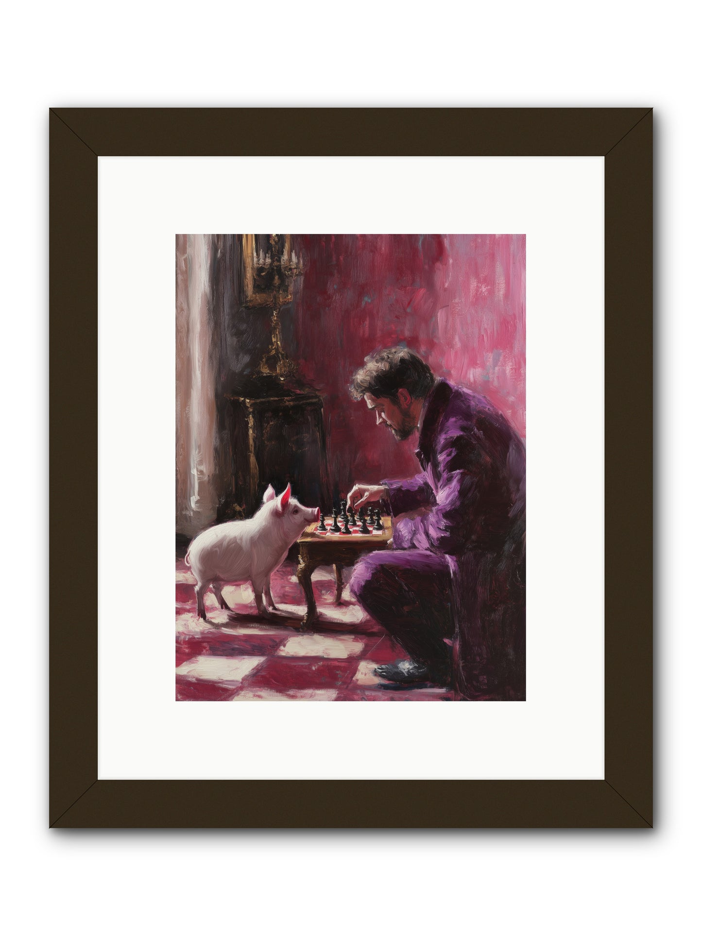 Crown Prince Of Truffles -- Framed Print - Black 9x12