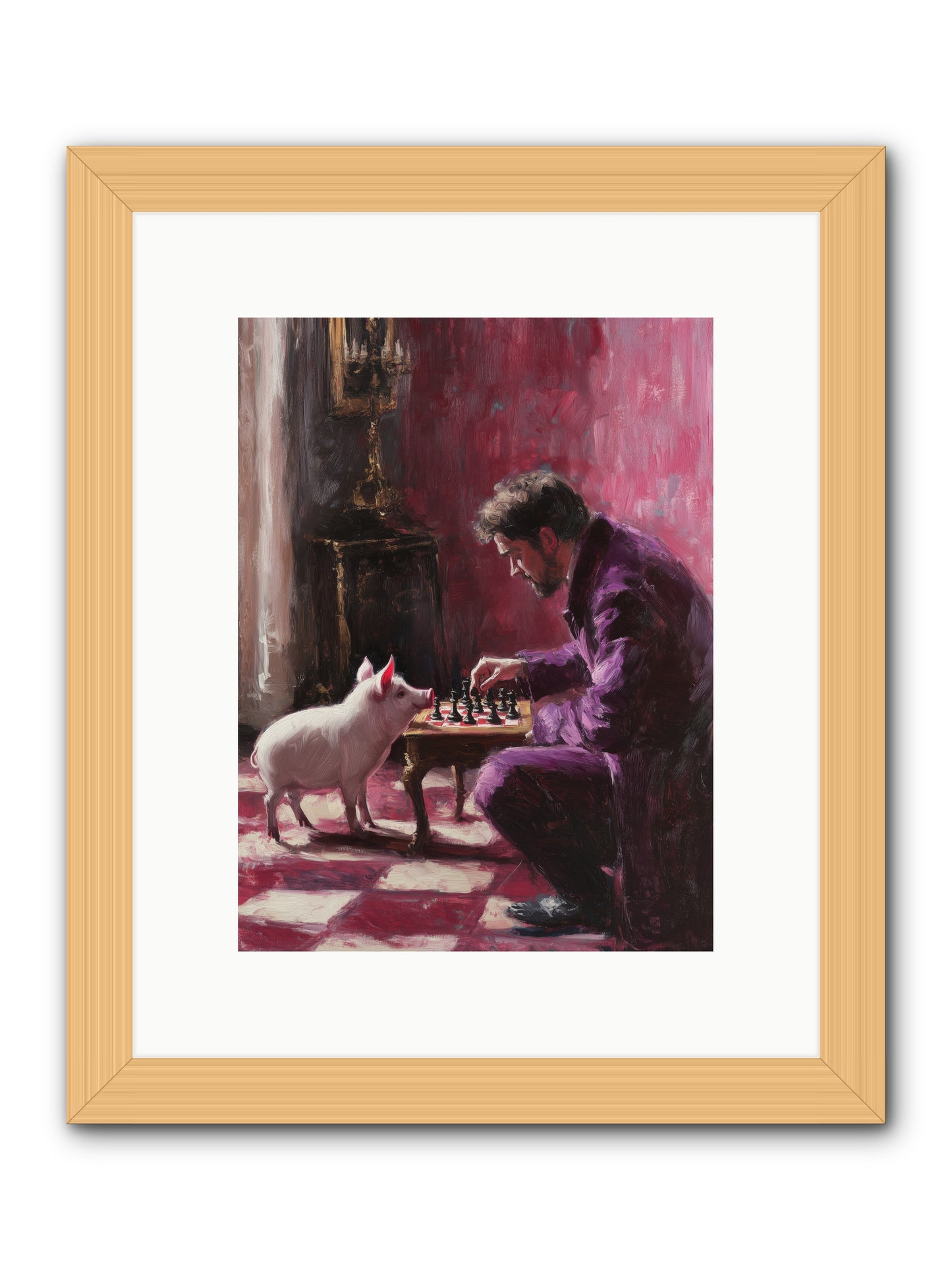 Crown Prince Of Truffles -- Framed Print - Natural 9x12