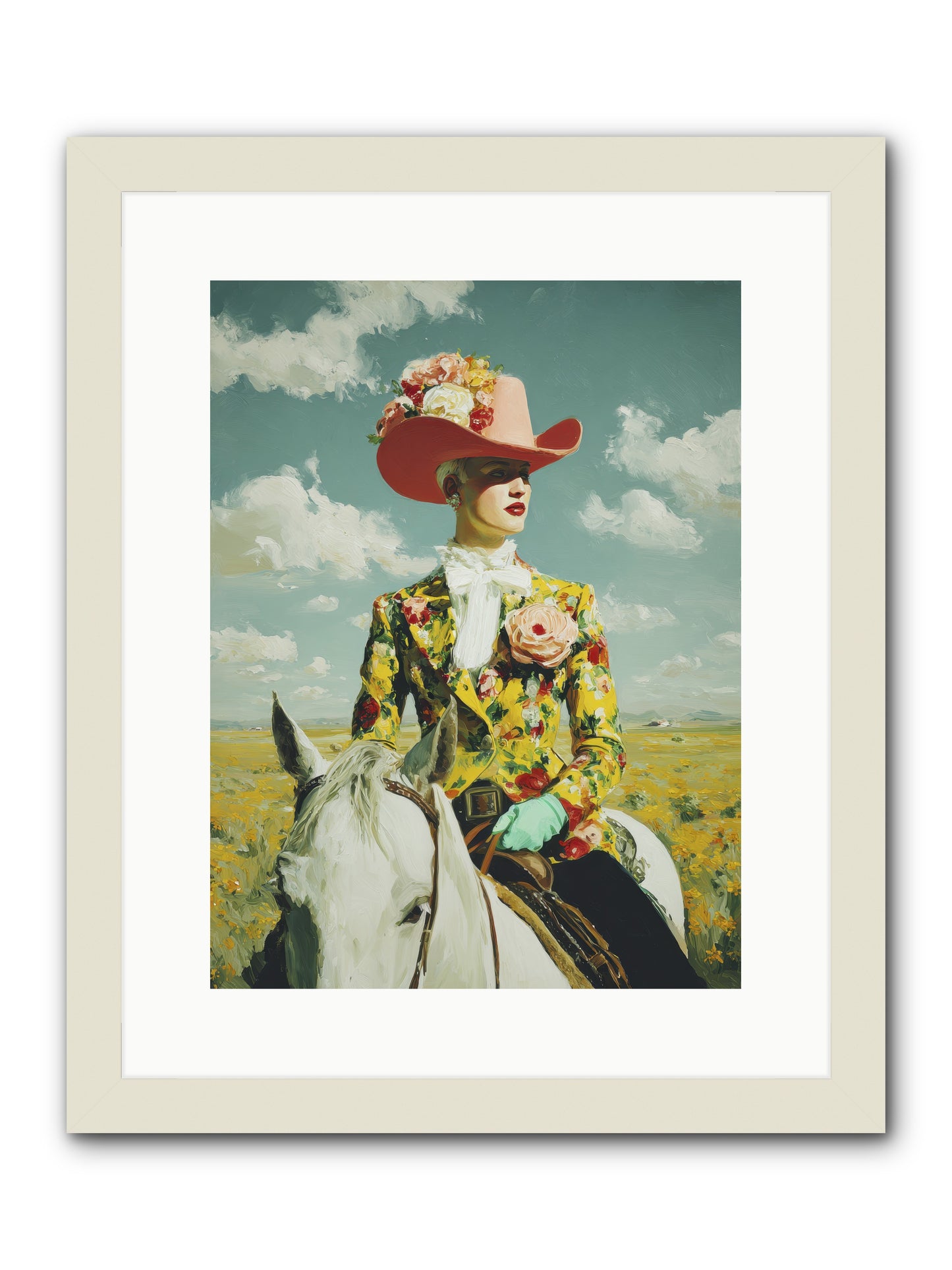 Crown & Cloak-REZ -- Framed Print - White 12x16