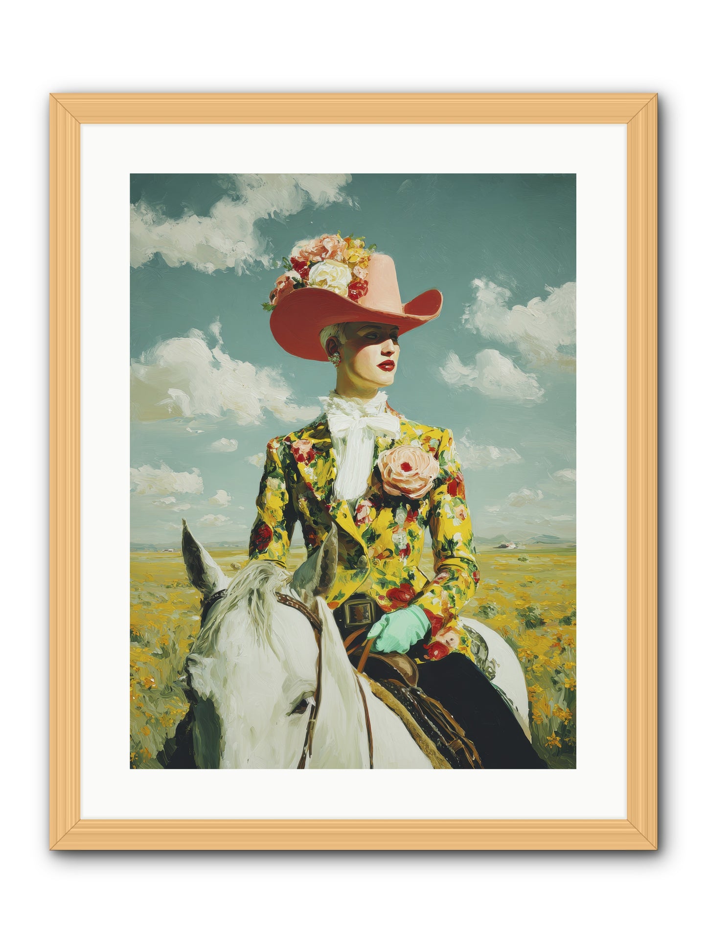 Crown & Cloak-REZ -- Framed Print - Natural 18x24