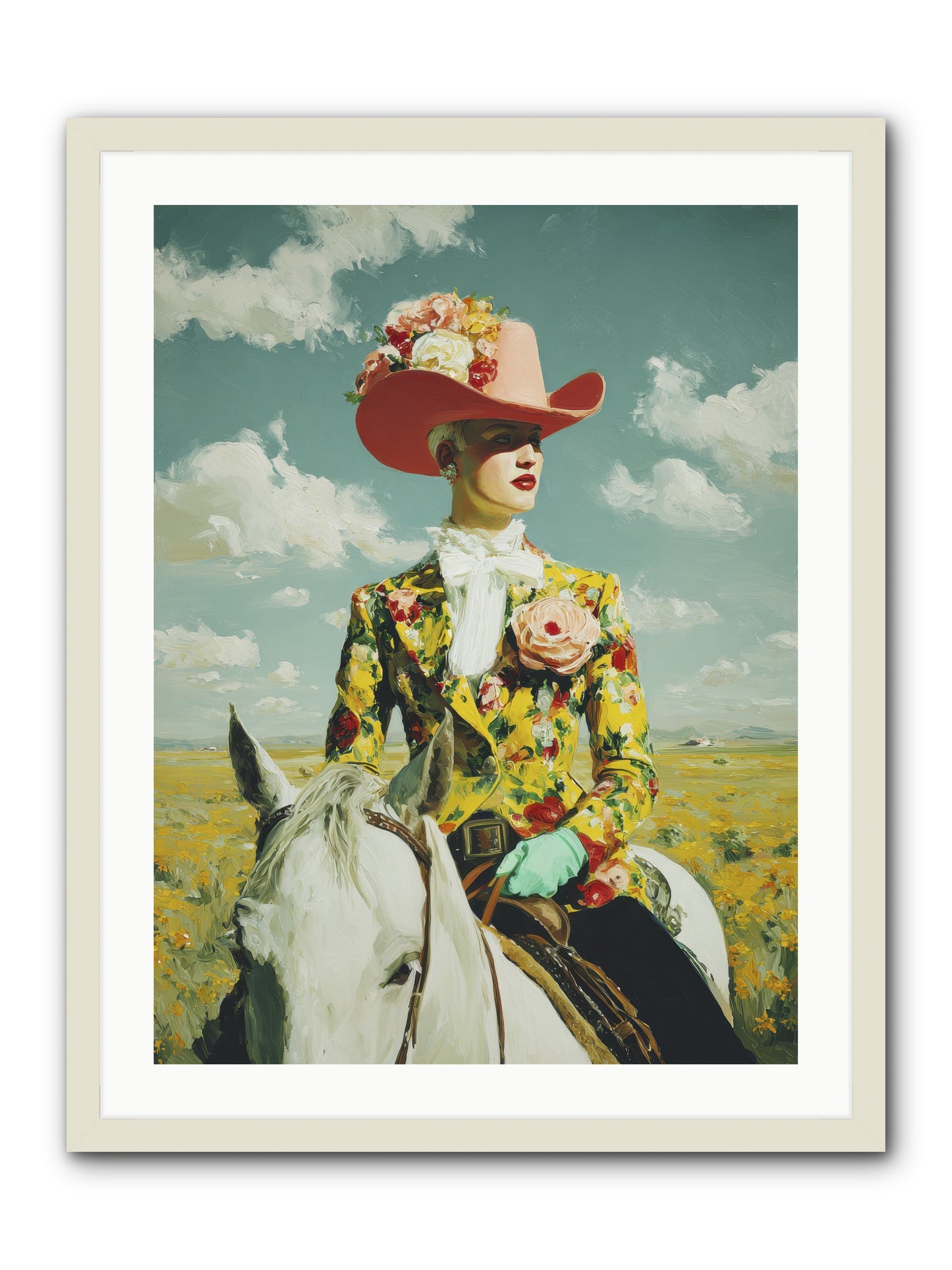 Crown & Cloak-REZ -- Framed Print - White 24x32