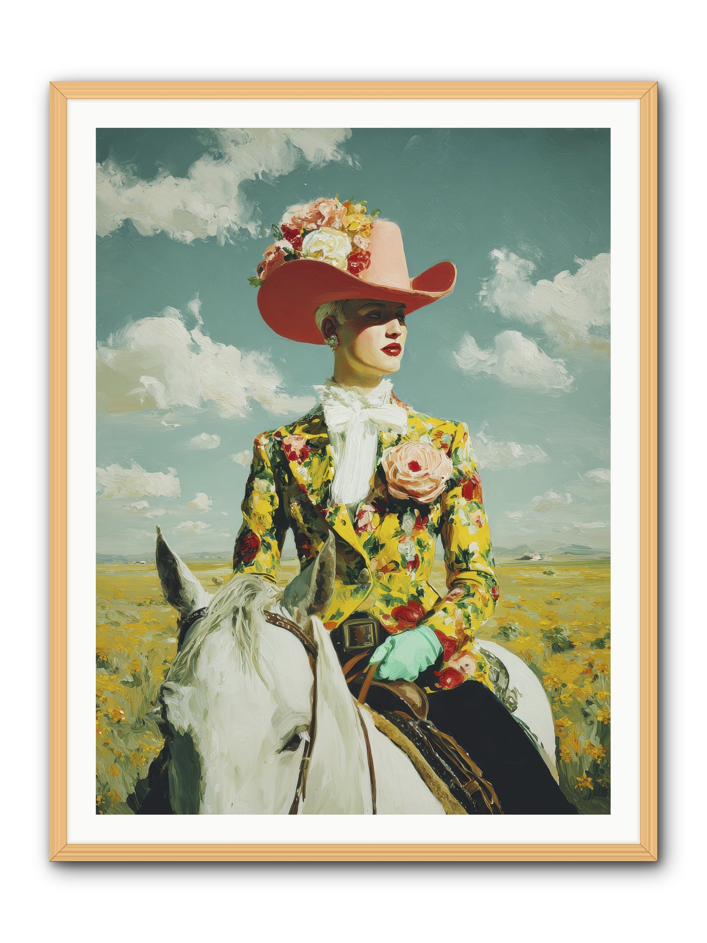 Crown & Cloak-REZ -- Framed Print - Natural 36x48