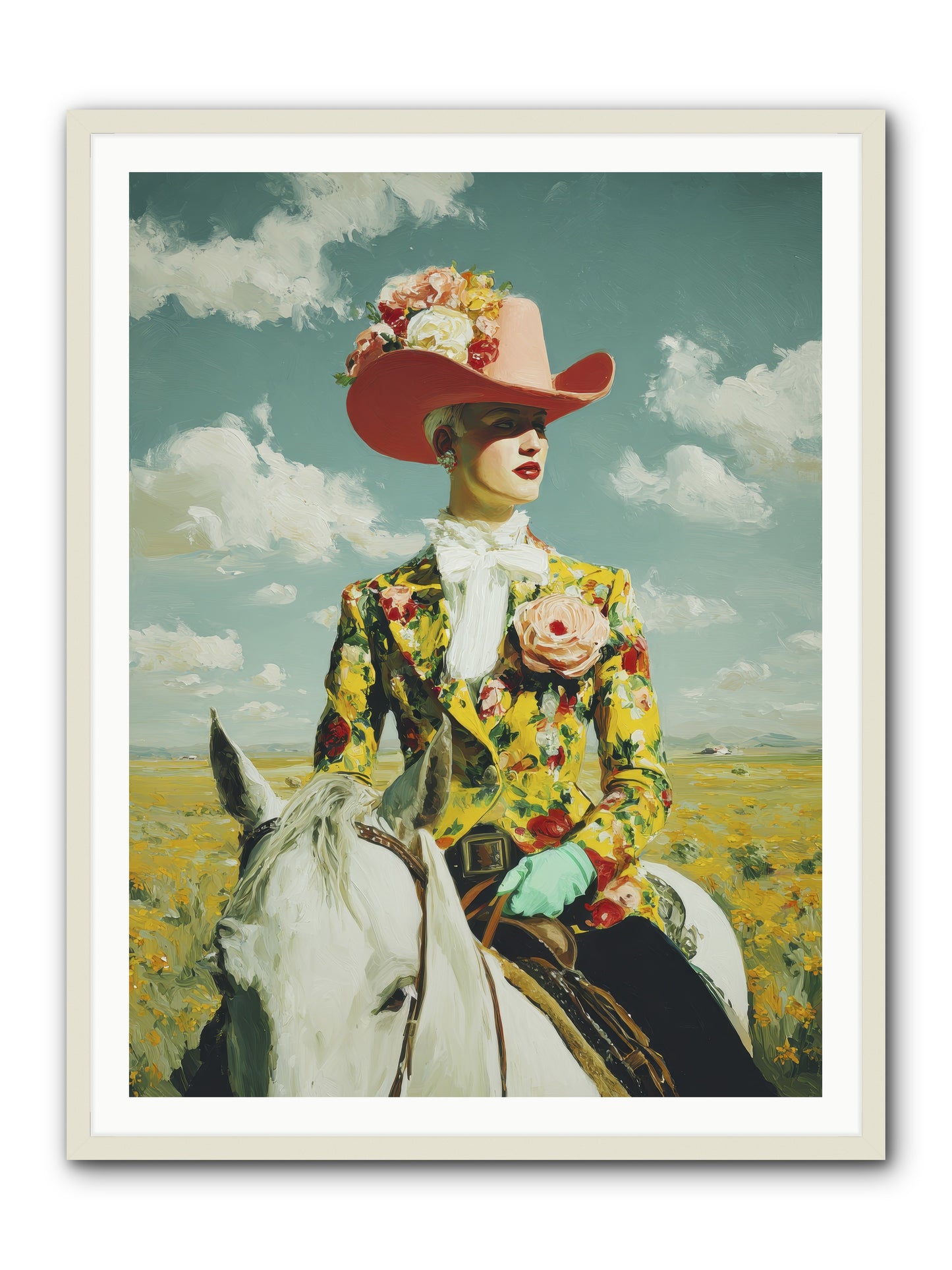 Crown & Cloak-REZ -- Framed Print - White 36x48