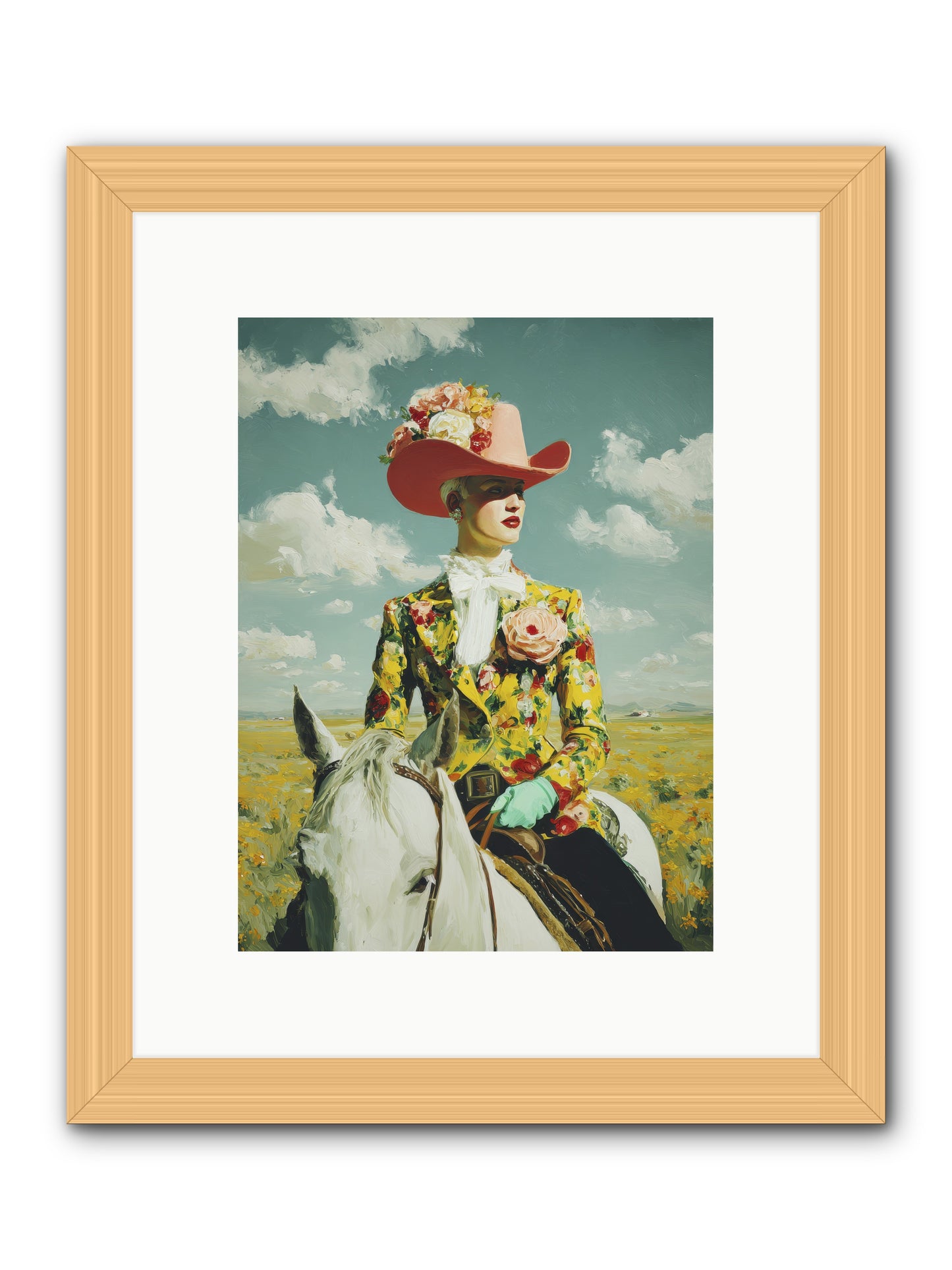 Crown & Cloak-REZ -- Framed Print - Natural 9x12