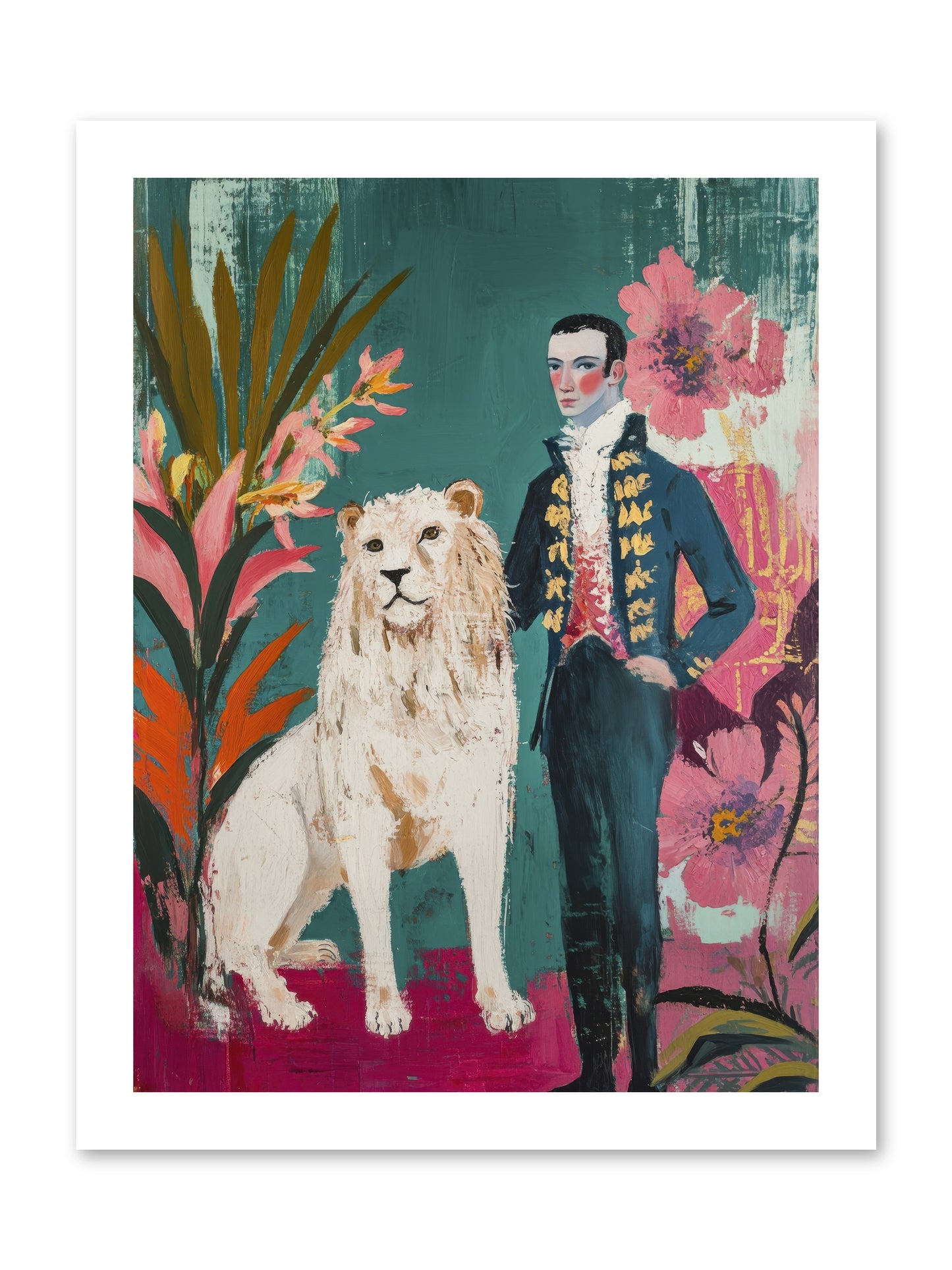 Crown & Mane -- Paper Print 12x16