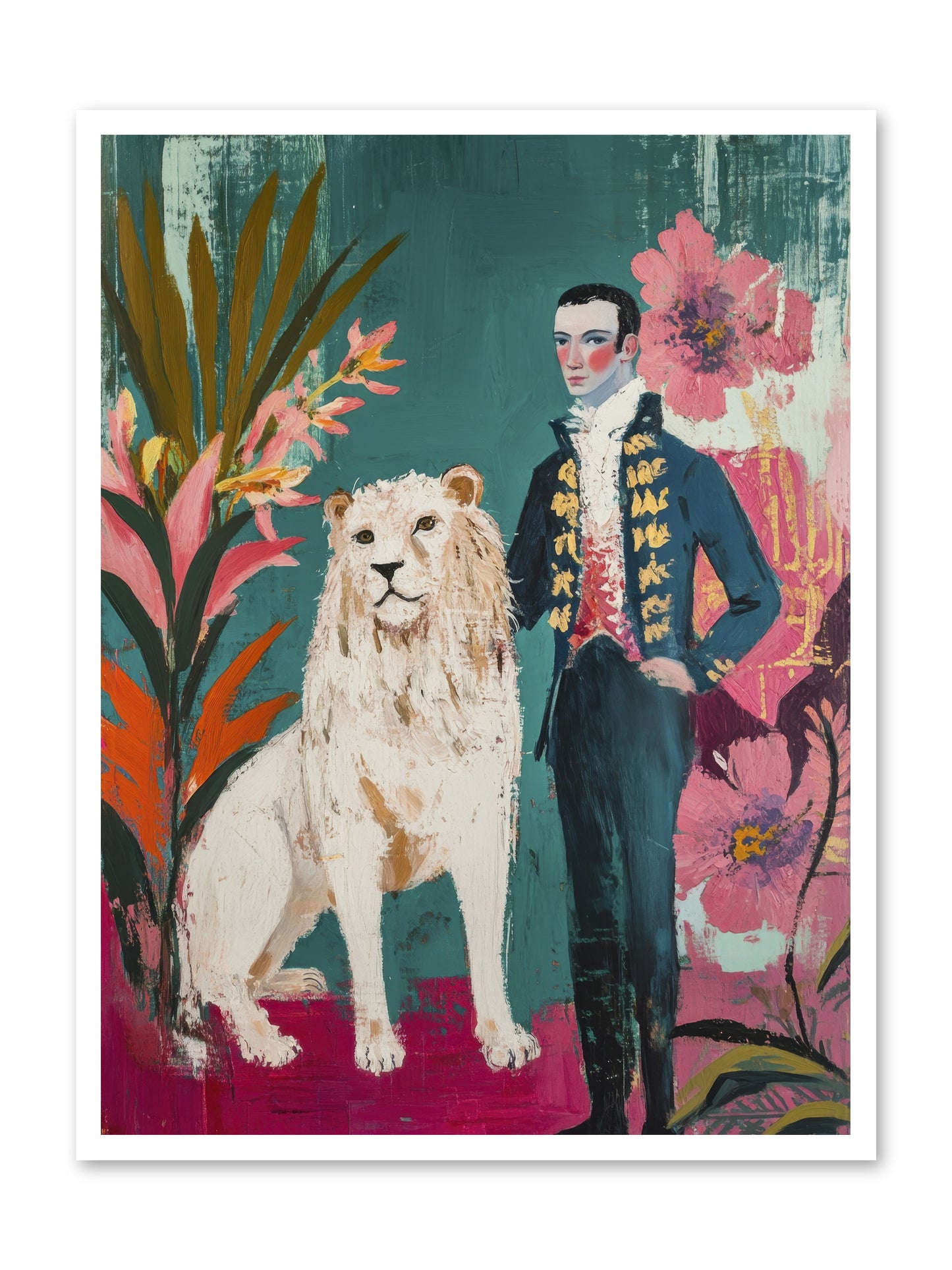 Crown & Mane -- Loose Canvas Print 30x40