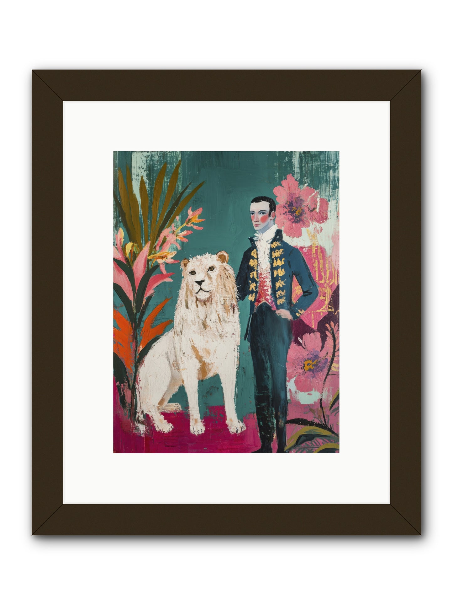 Crown & Mane -- Framed Print - Black 9x12