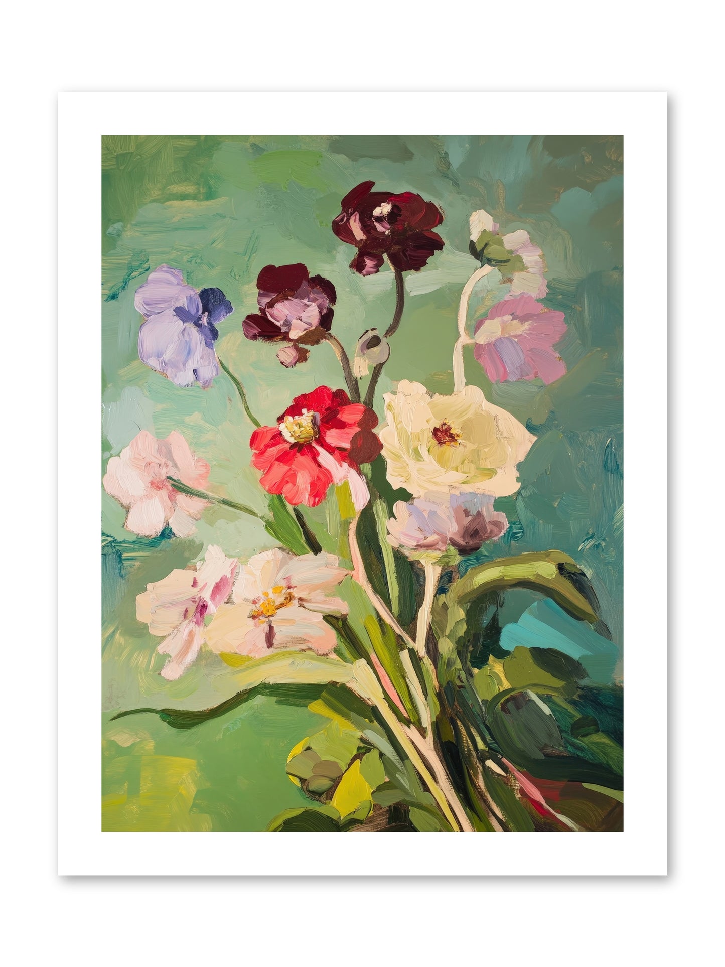 Crown of Wildflowers-REZ -- Loose Canvas Print 12x16
