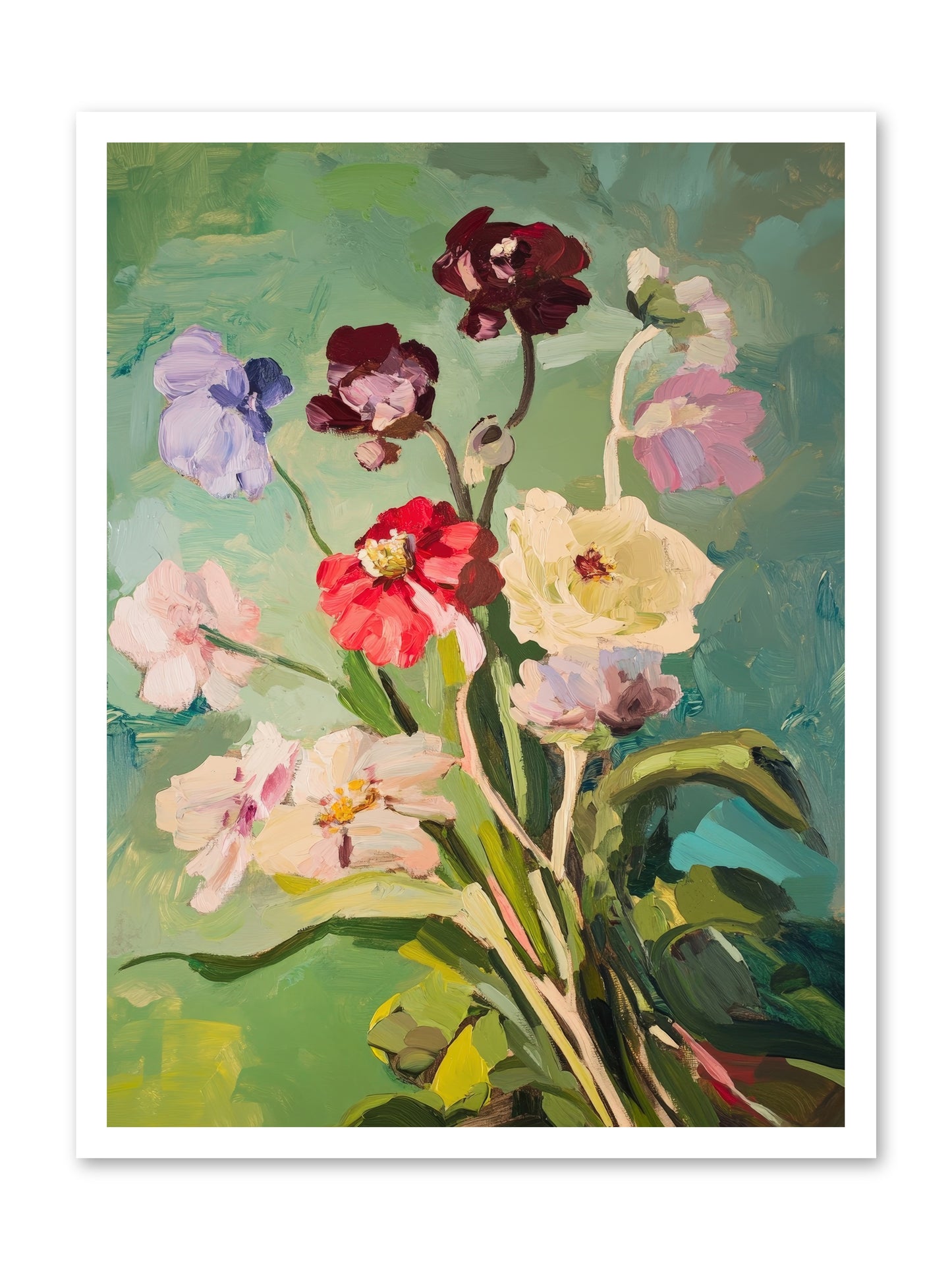 Crown of Wildflowers-REZ -- Loose Canvas Print 24x32