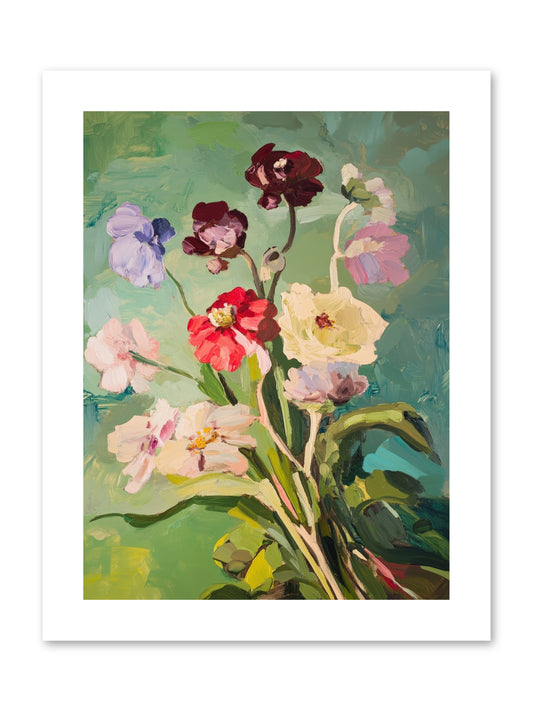 Crown of Wildflowers-REZ -- Paper Print 9x12
