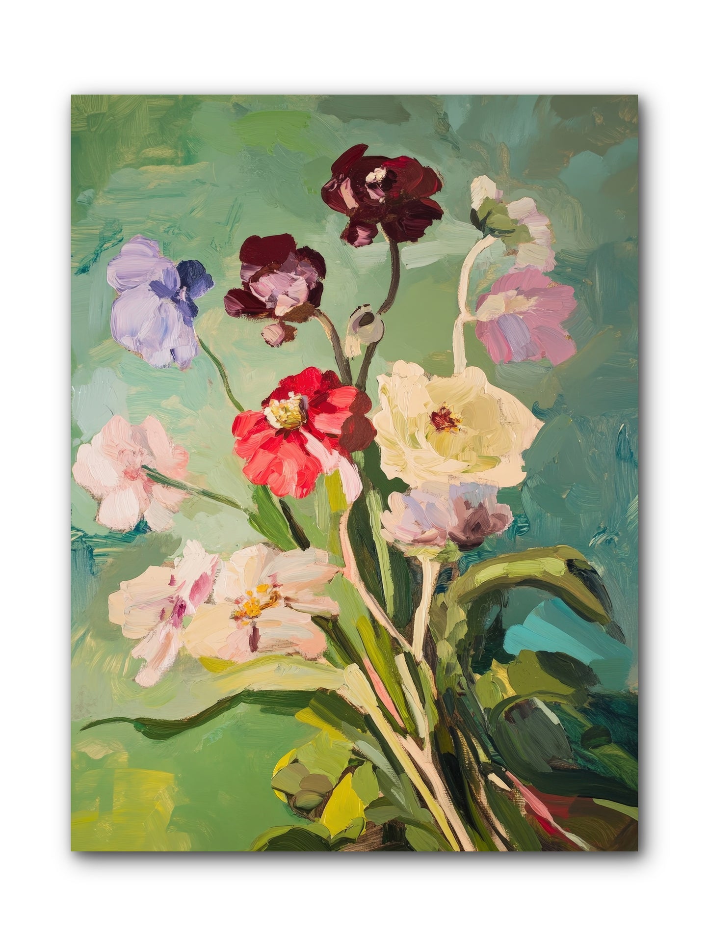 Crown of Wildflowers-REZ -- Wrapped Canvas 9x12