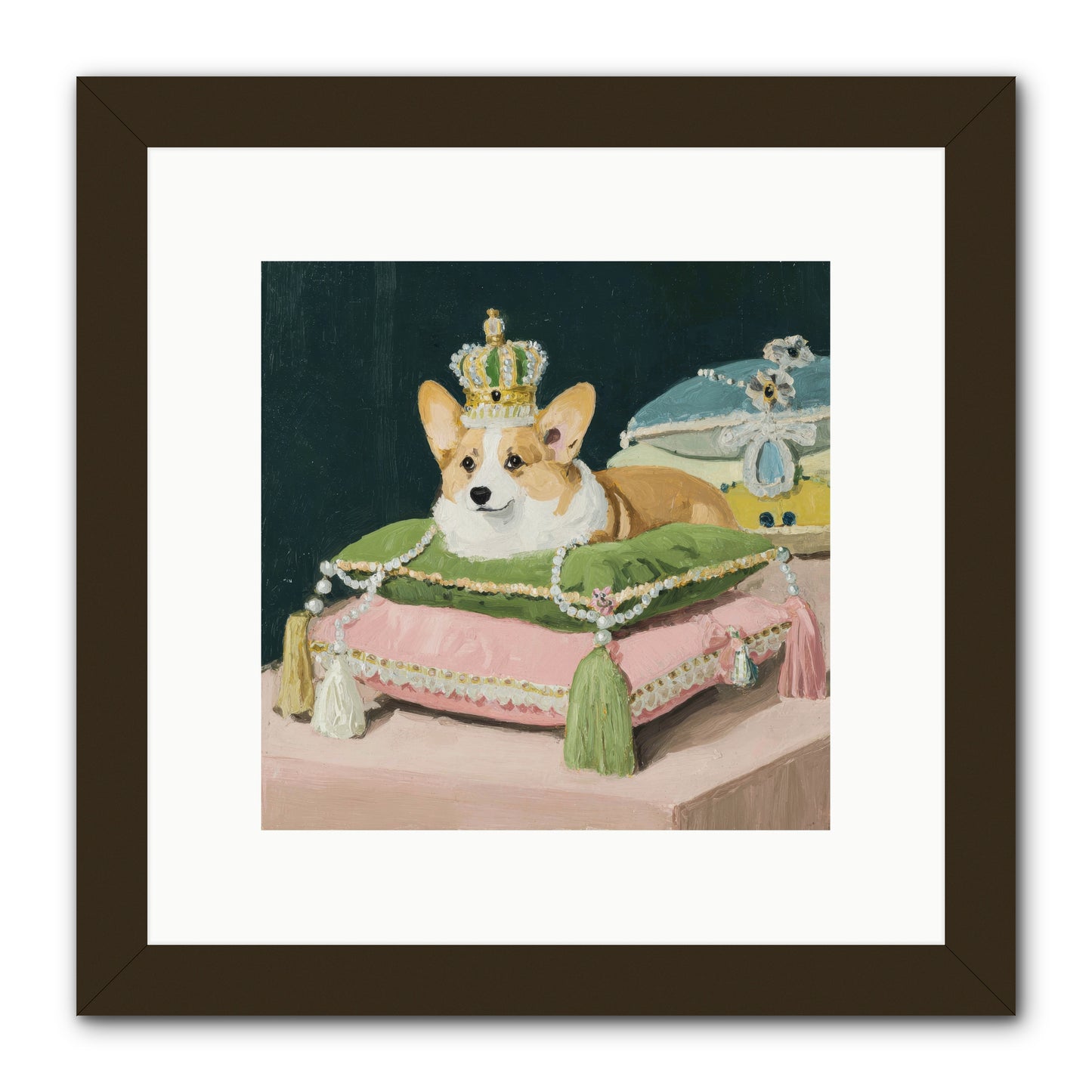 Crowned Radiance -- Framed Print - Black 10x10