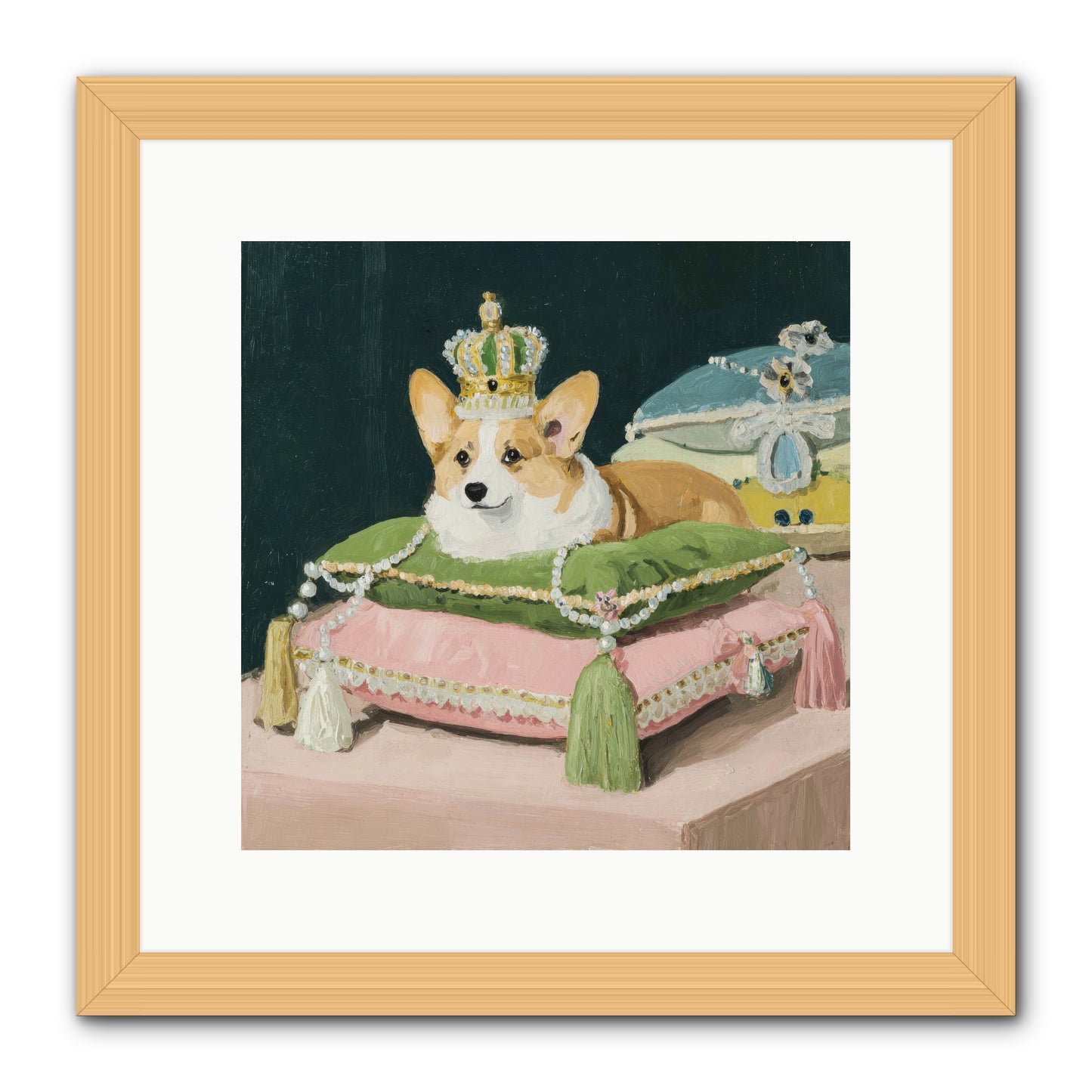 Crowned Radiance -- Framed Print - Natural 12x12