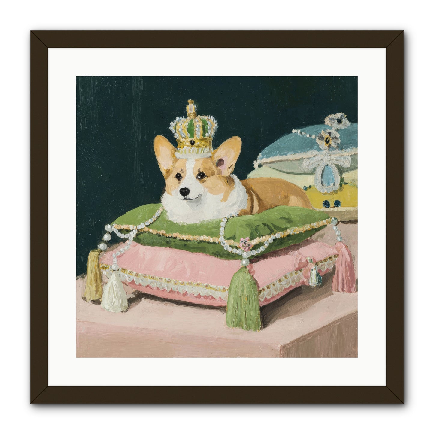 Crowned Radiance -- Framed Print - Black 20x20