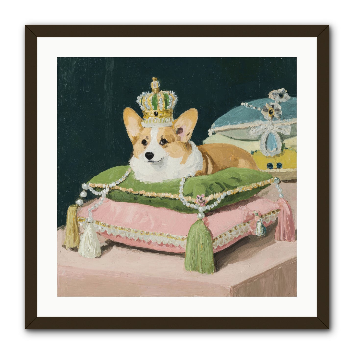 Crowned Radiance -- Framed Print - Black 24x24