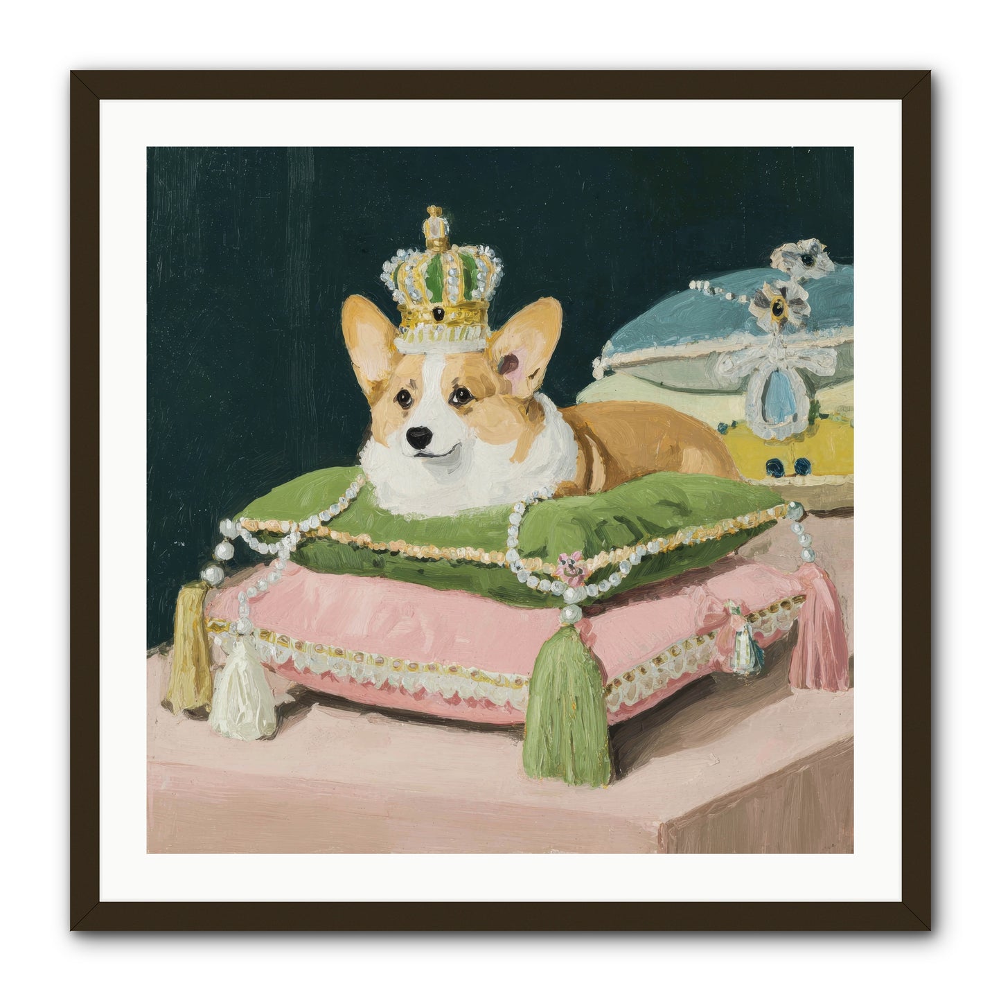 Crowned Radiance -- Framed Print - Black 30x30