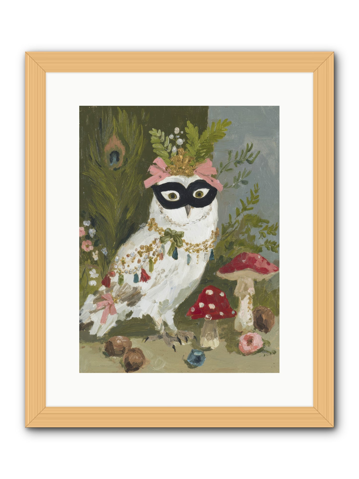 Crowned in Bliss -- Framed Print - Natural 12x16
