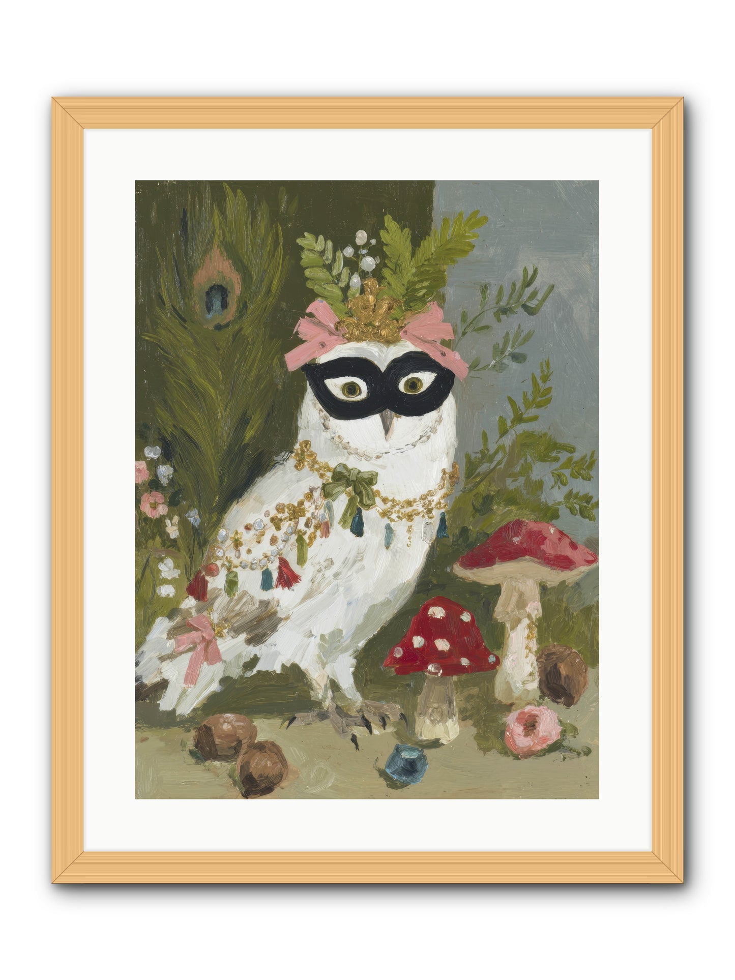 Crowned in Bliss -- Framed Print - Natural 18x24