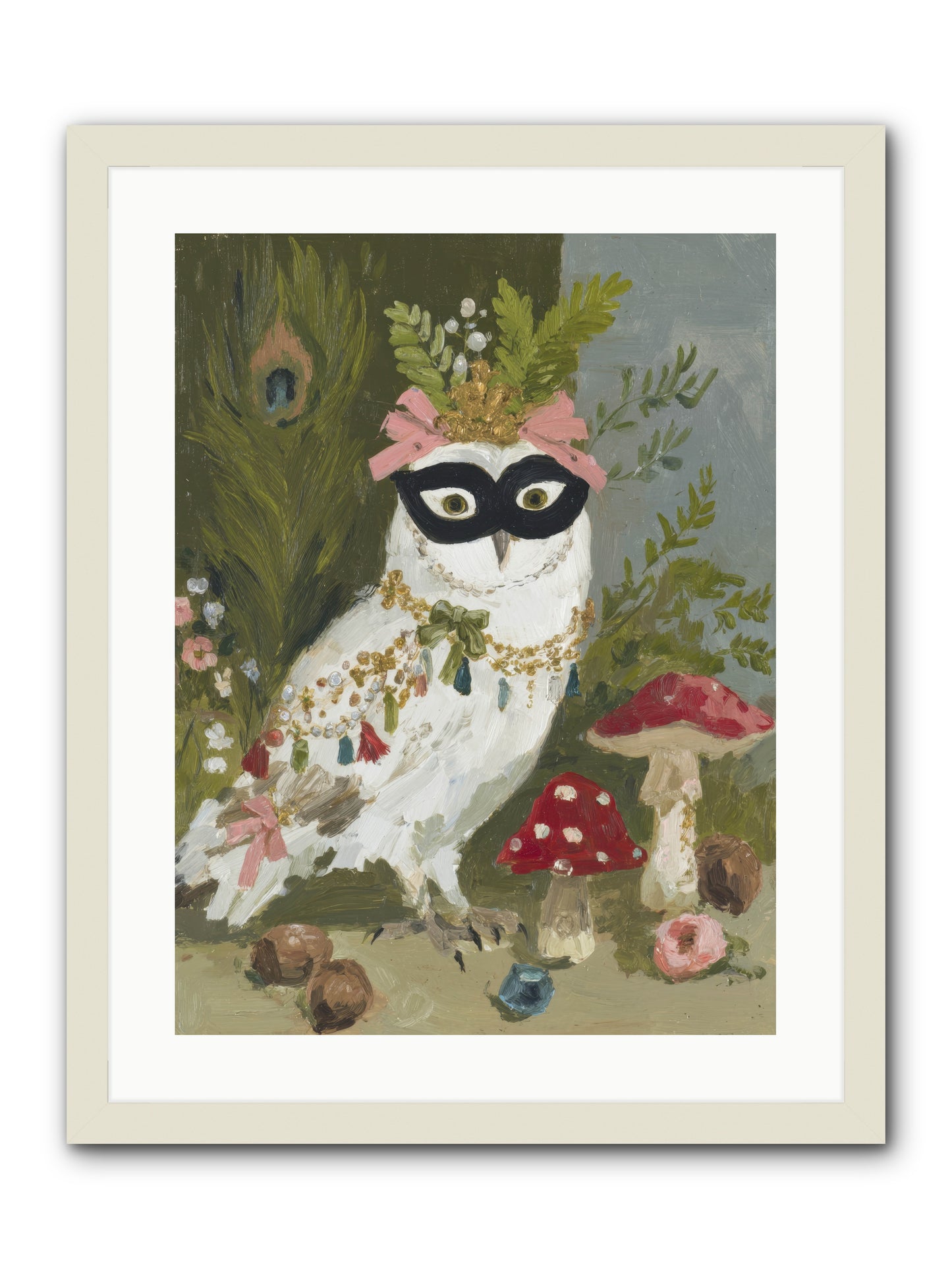 Crowned in Bliss -- Framed Print - White 18x24