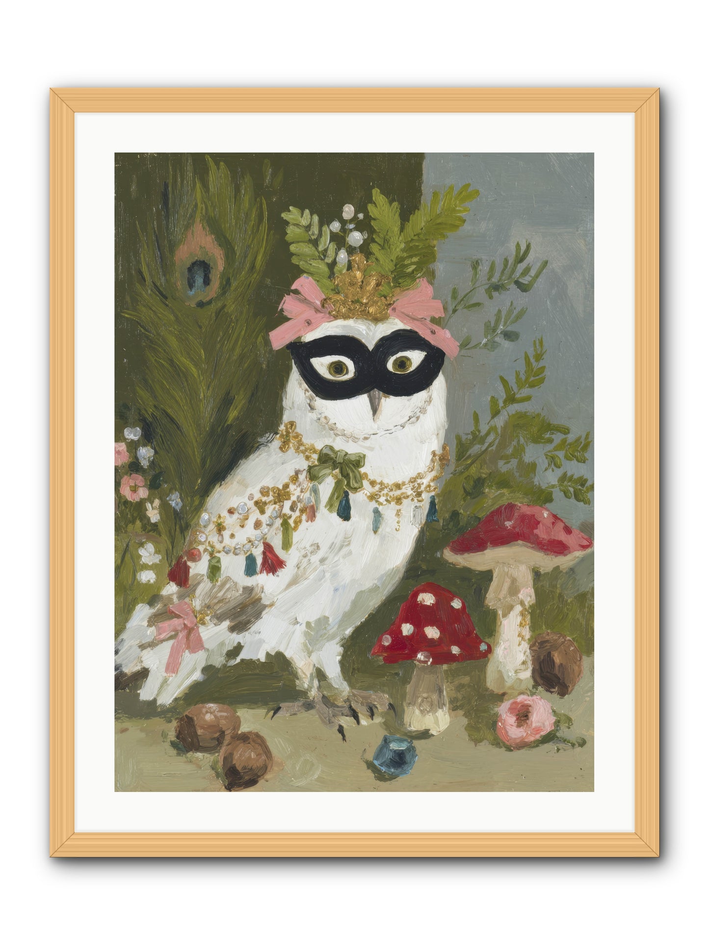 Crowned in Bliss -- Framed Print - Natural 24x32