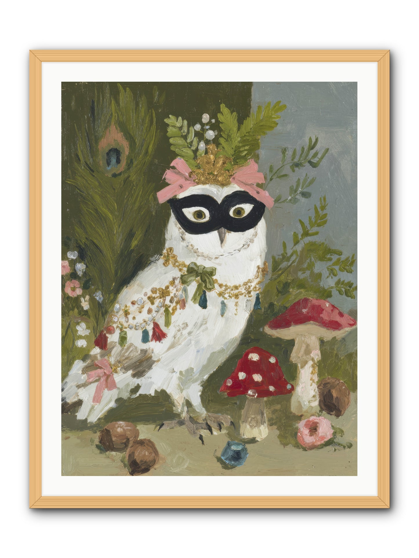 Crowned in Bliss -- Framed Print - Natural 30x40