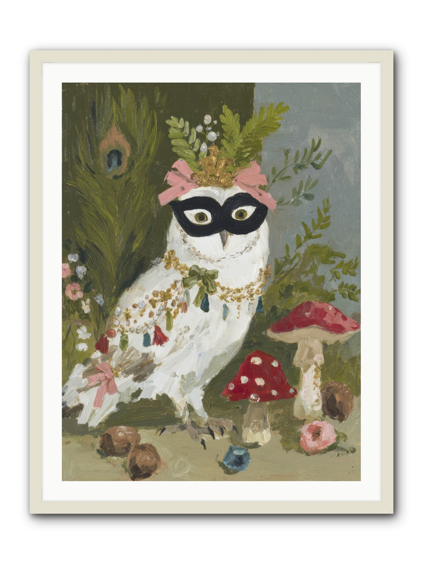 Crowned in Bliss -- Framed Print - White 30x40