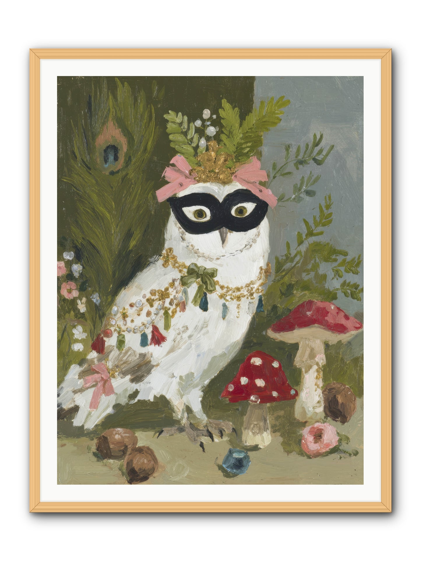 Crowned in Bliss -- Framed Print - Natural 36x48