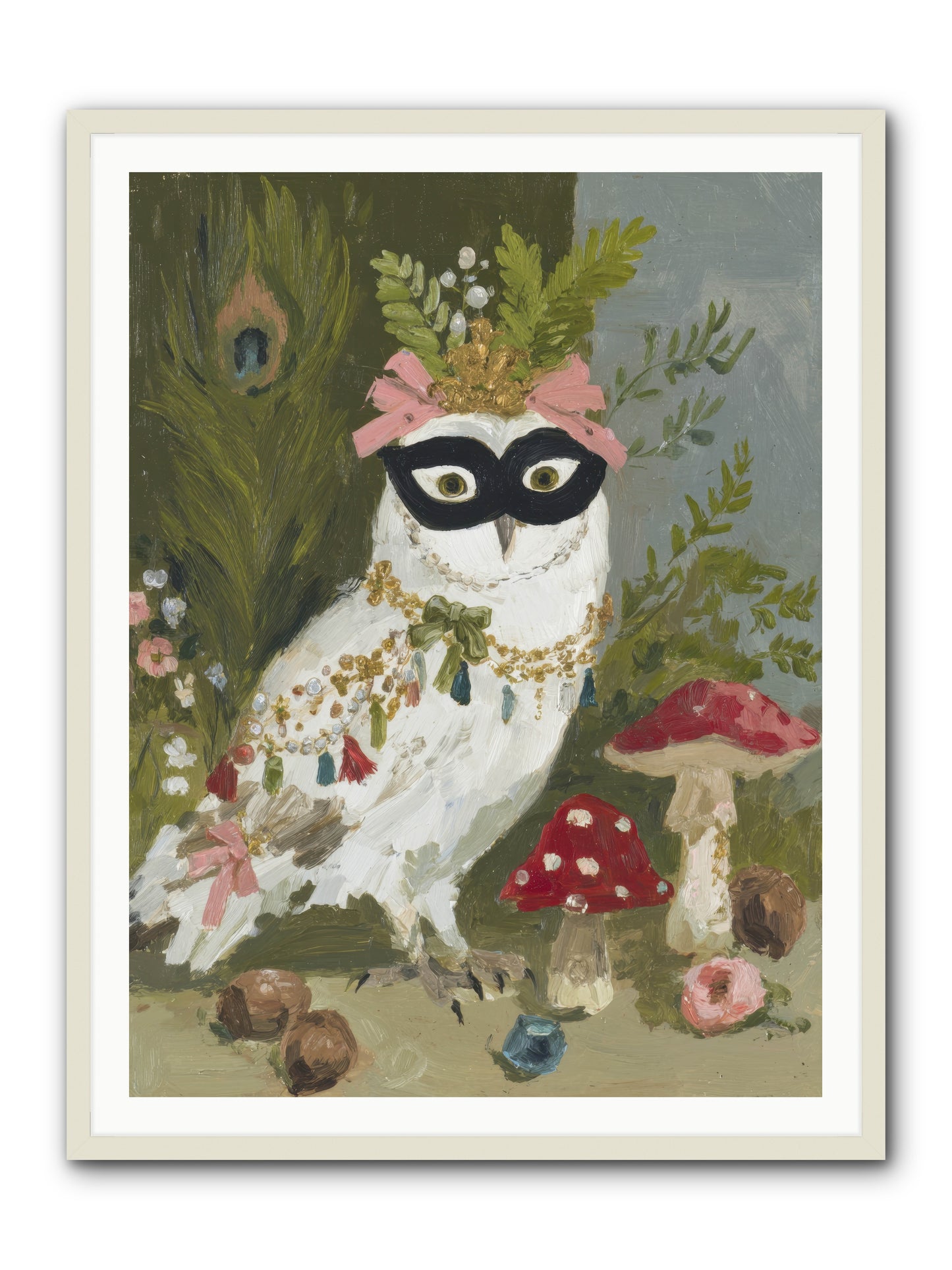 Crowned in Bliss -- Framed Print - White 36x48