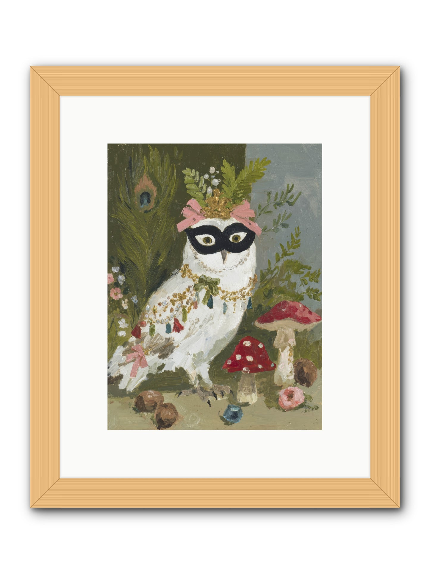 Crowned in Bliss -- Framed Print - Natural 9x12