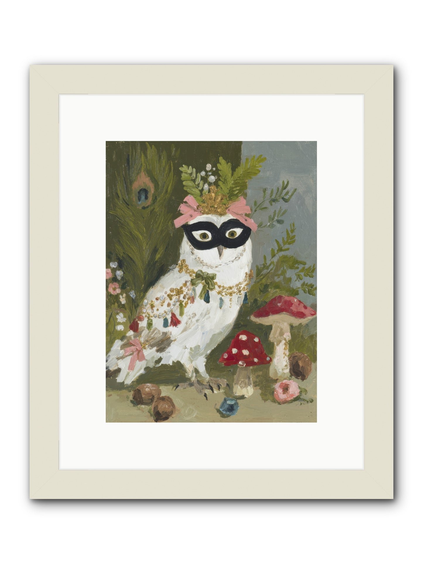 Crowned in Bliss -- Framed Print - White 9x12