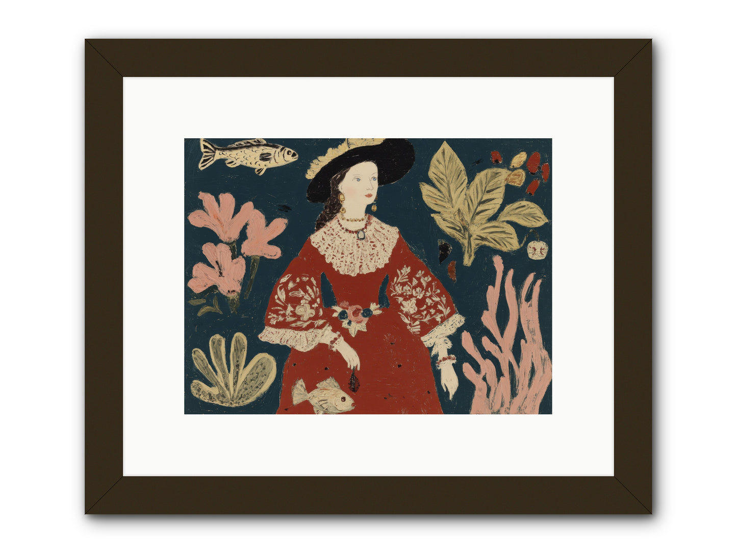 Crowns Were Optional -- Framed Print - Black 12x9