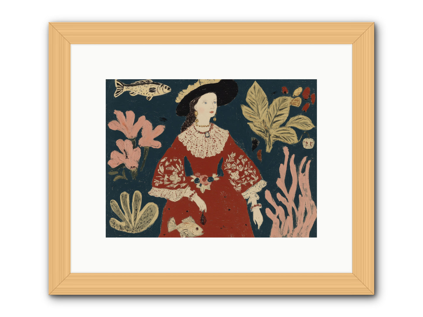 Crowns Were Optional -- Framed Print - Natural 12x9