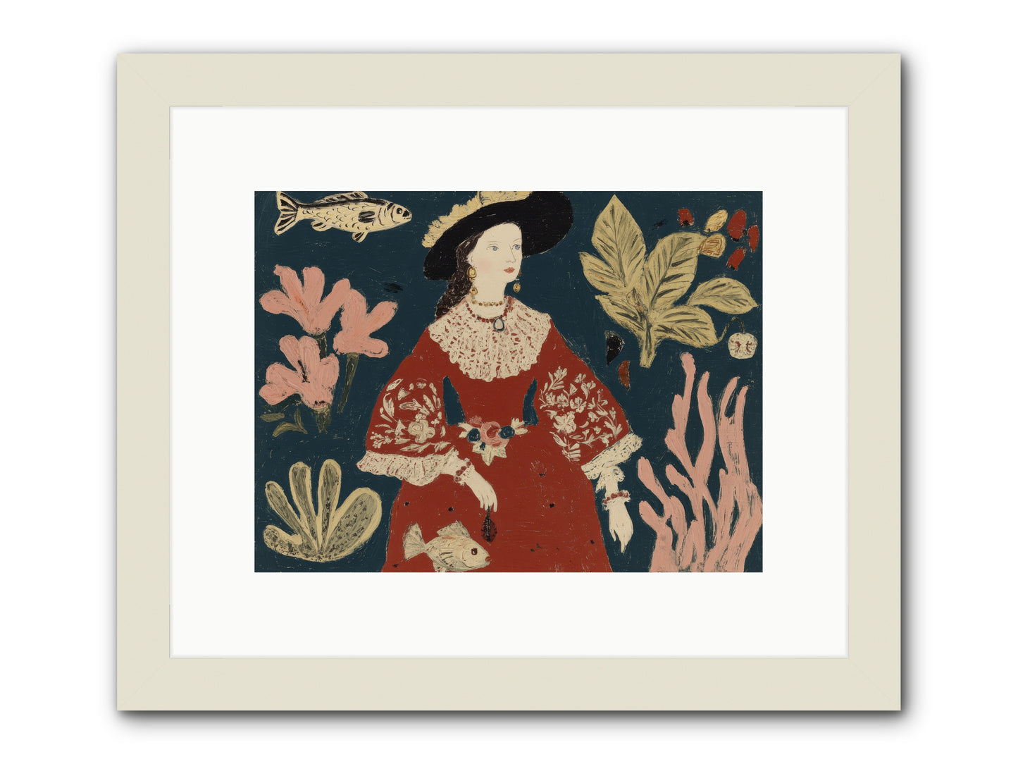 Crowns Were Optional -- Framed Print - White 12x9