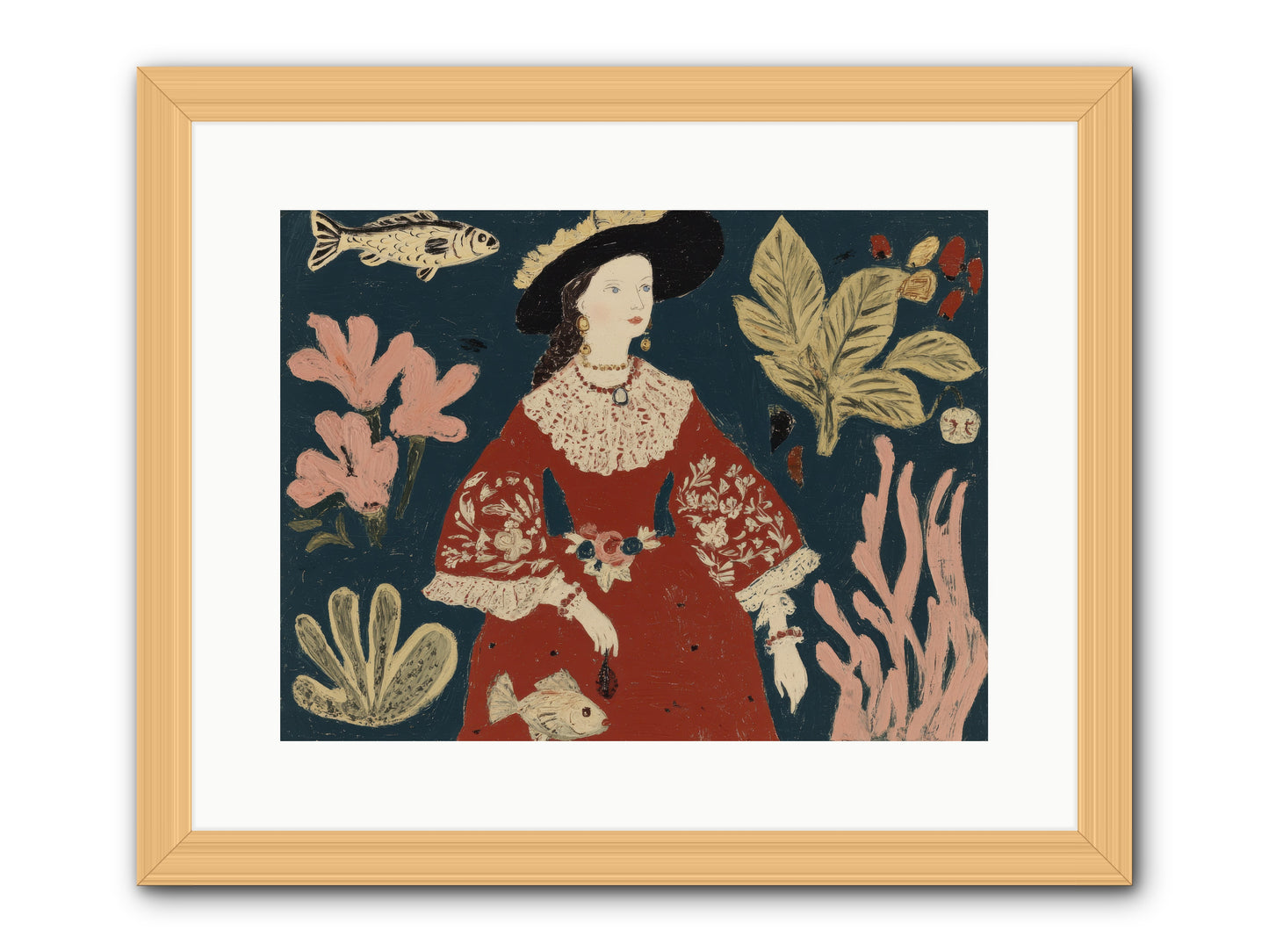 Crowns Were Optional -- Framed Print - Natural 16x12