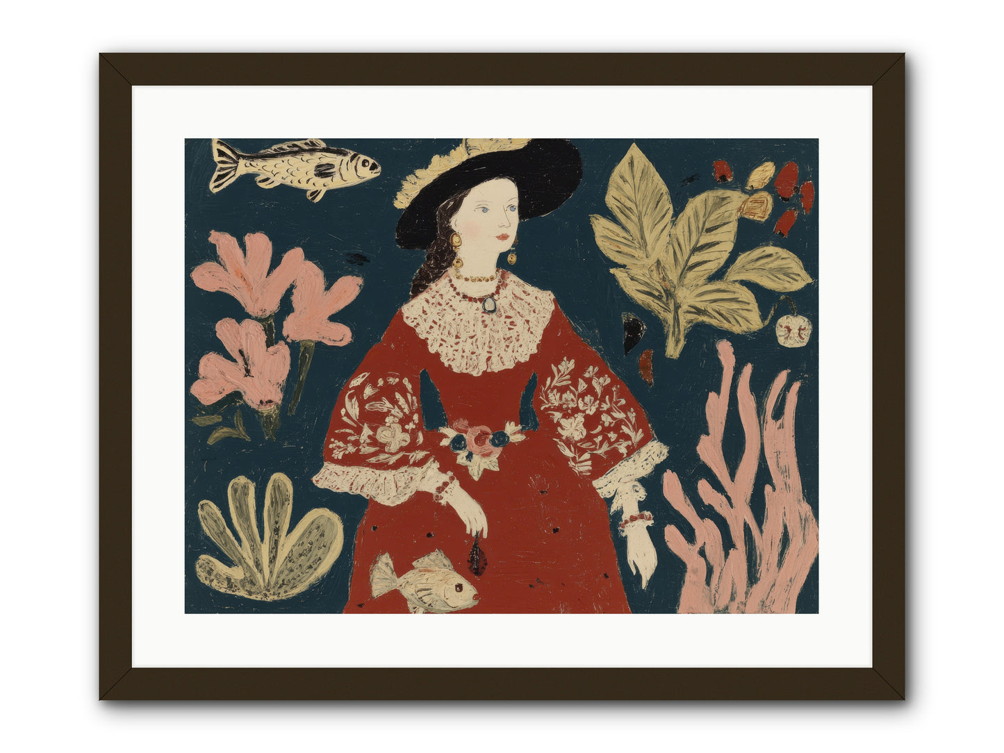 Crowns Were Optional -- Framed Print - Black 24x18